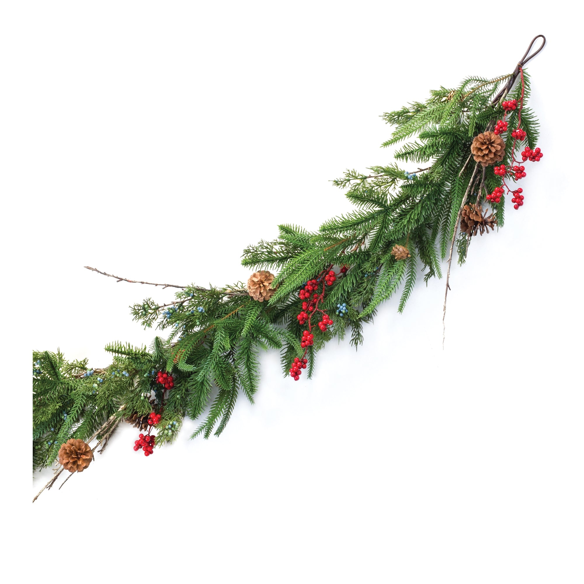 Pine and Berry Garland 5'L