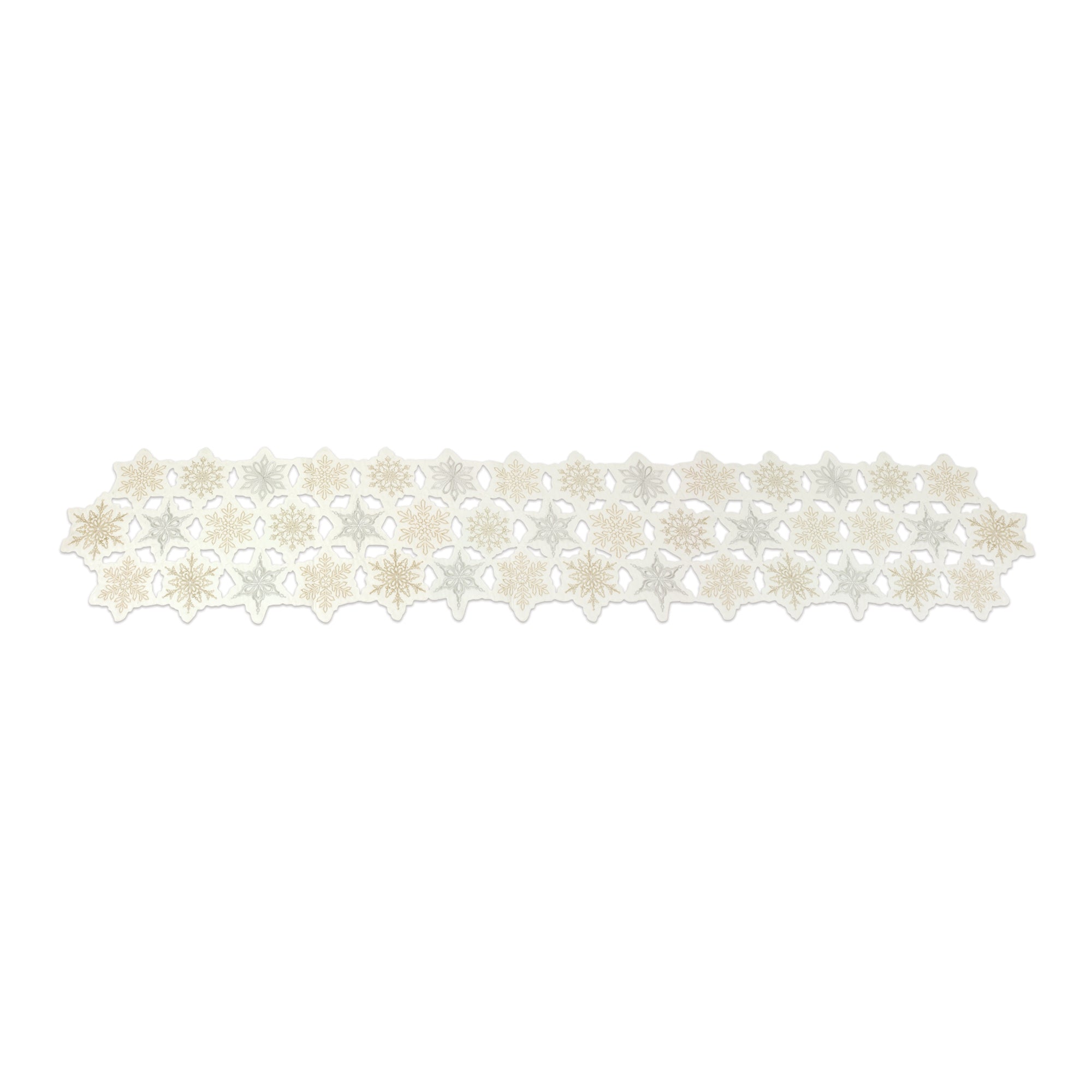 Snowflake Table Runner 68"L x 13"W Polyester