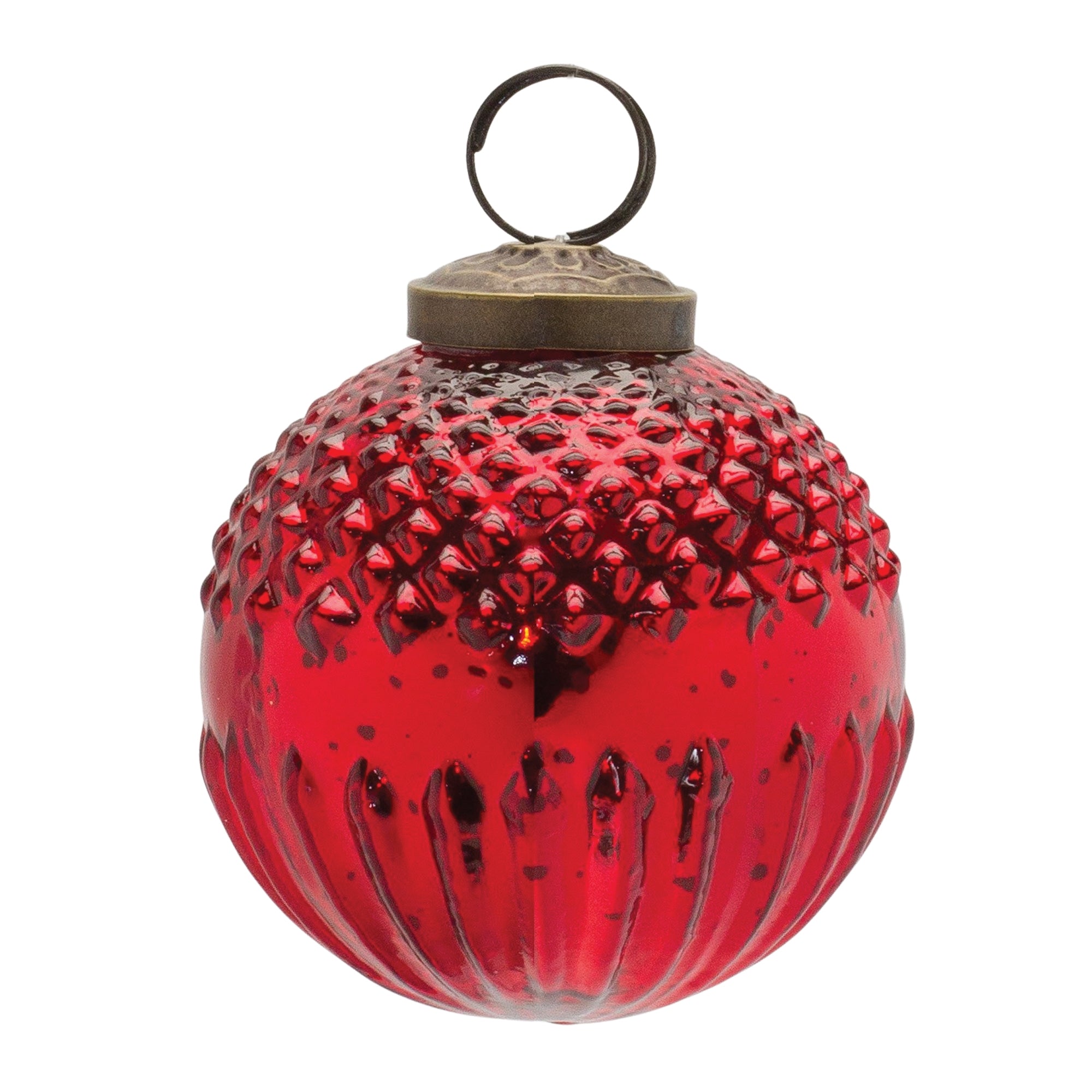 Ball Ornament 3”D Glass