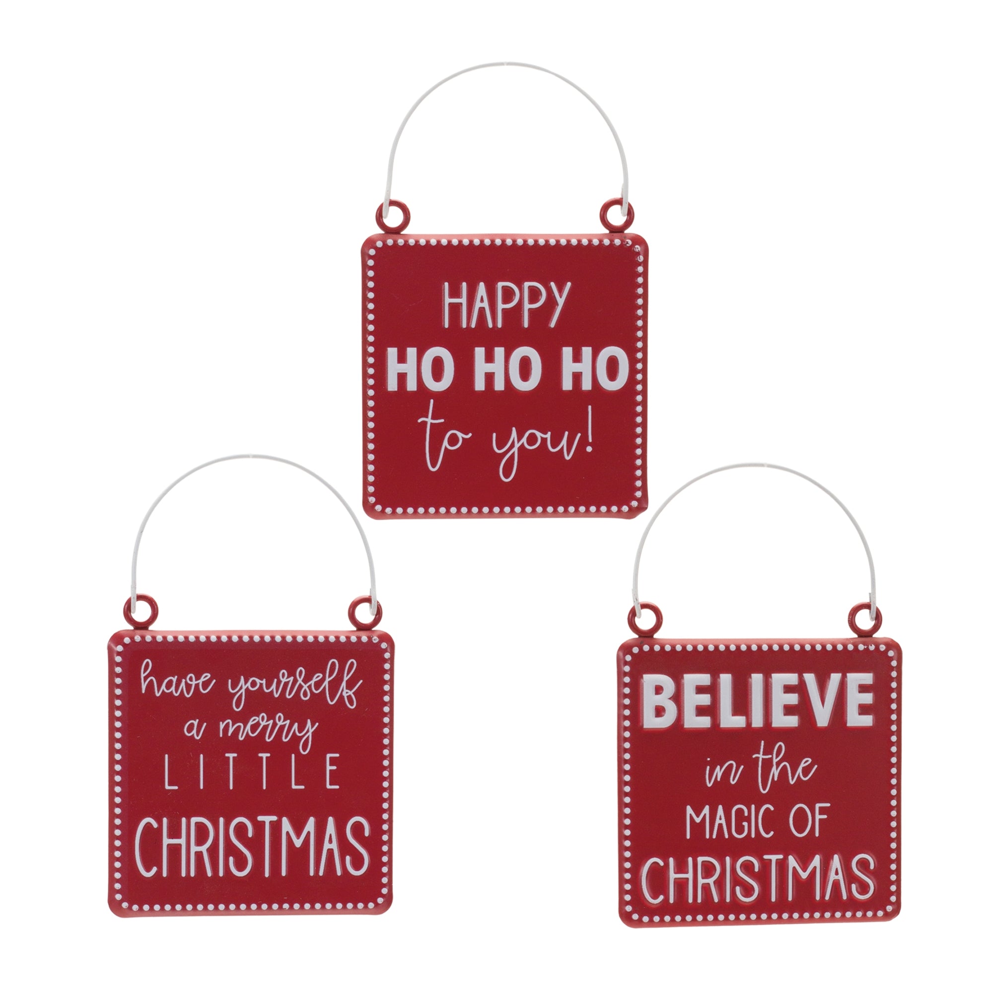 Ornament (3 Asst) 7.75”H Iron