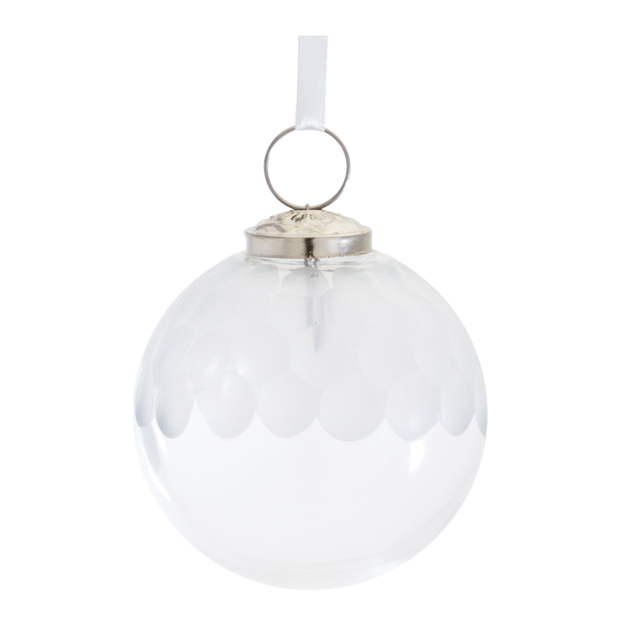 Ball Ornament 3”D Glass