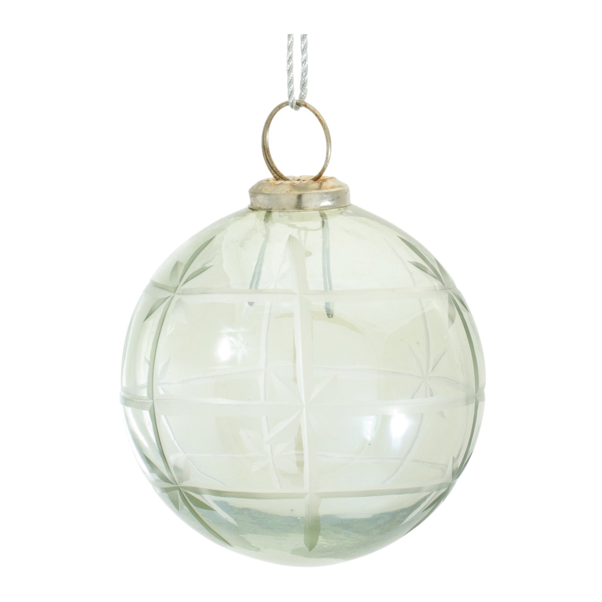 Ball Ornament 3”D Glass