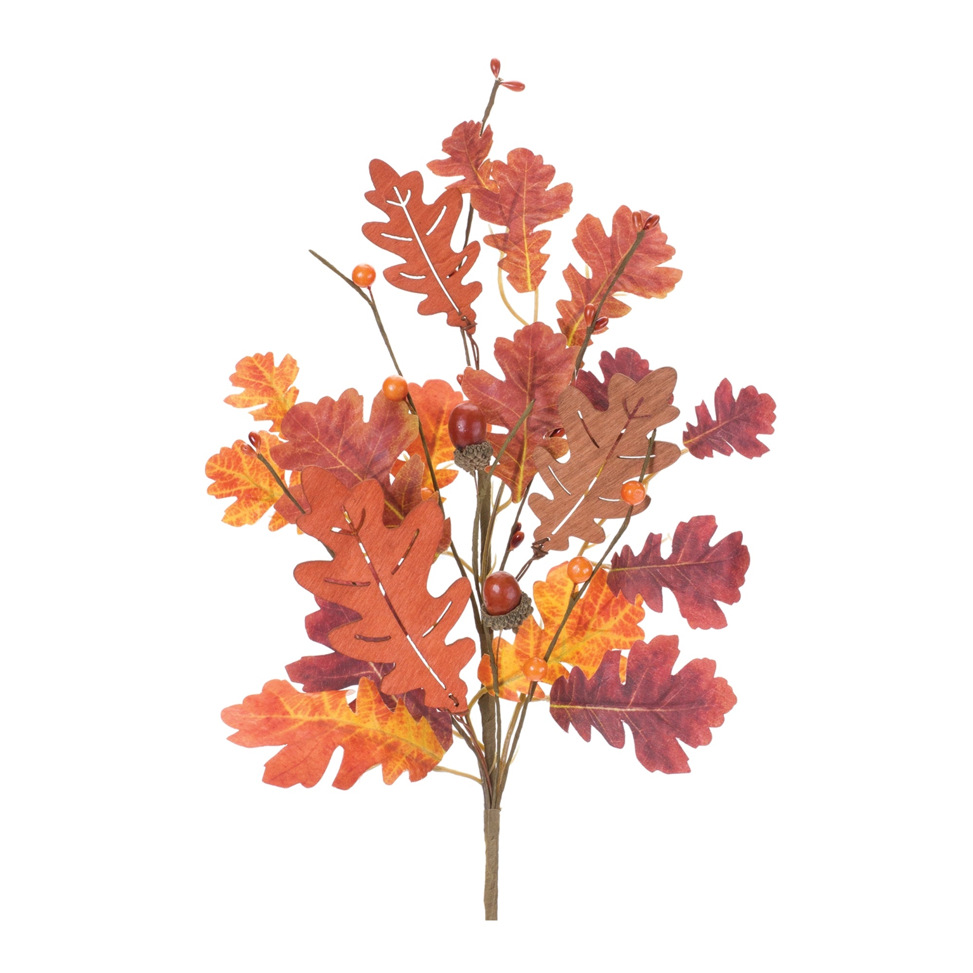 Oak Leaf Spray 18.5”H Polyester