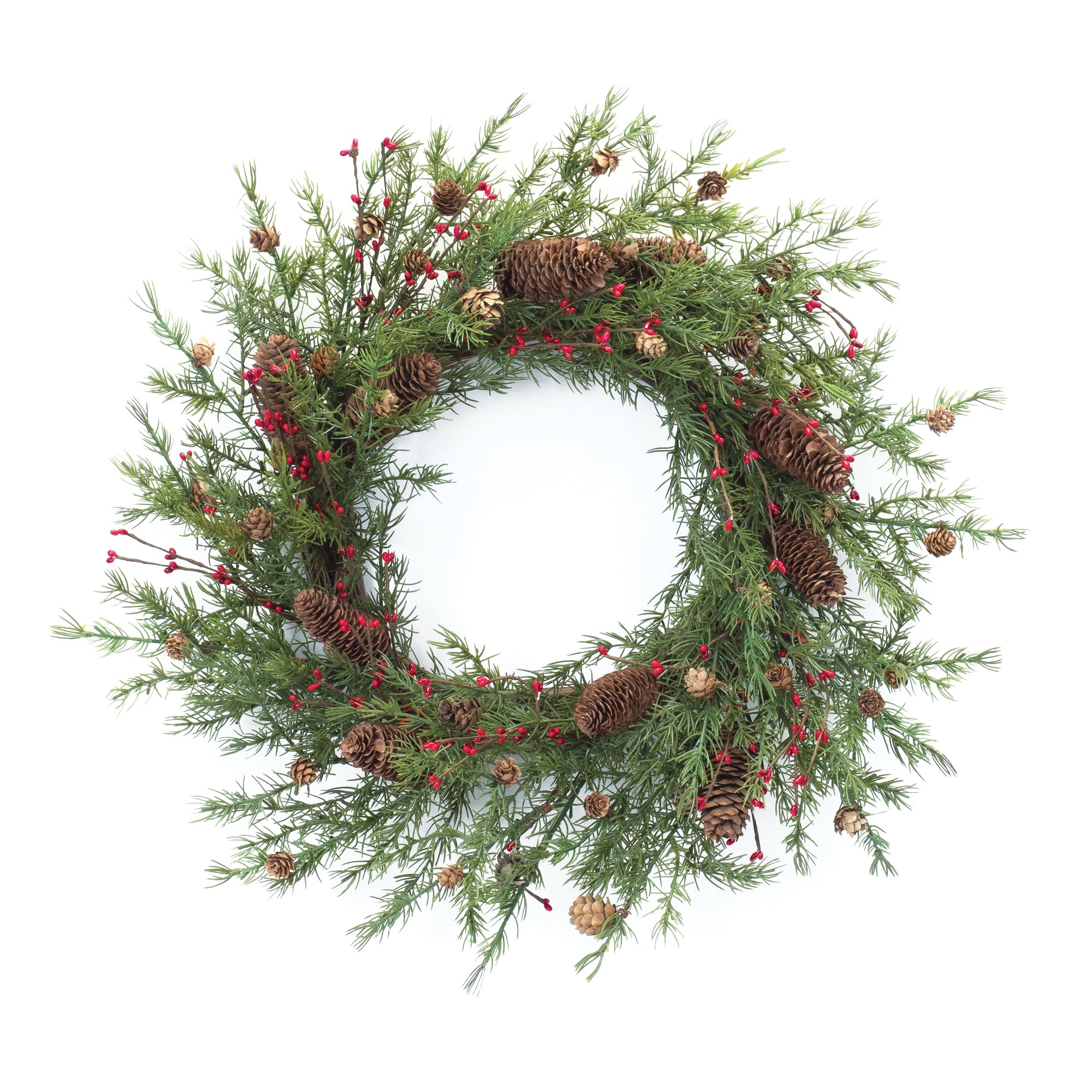 Pine w/Berry & Cone Wreath 26”D