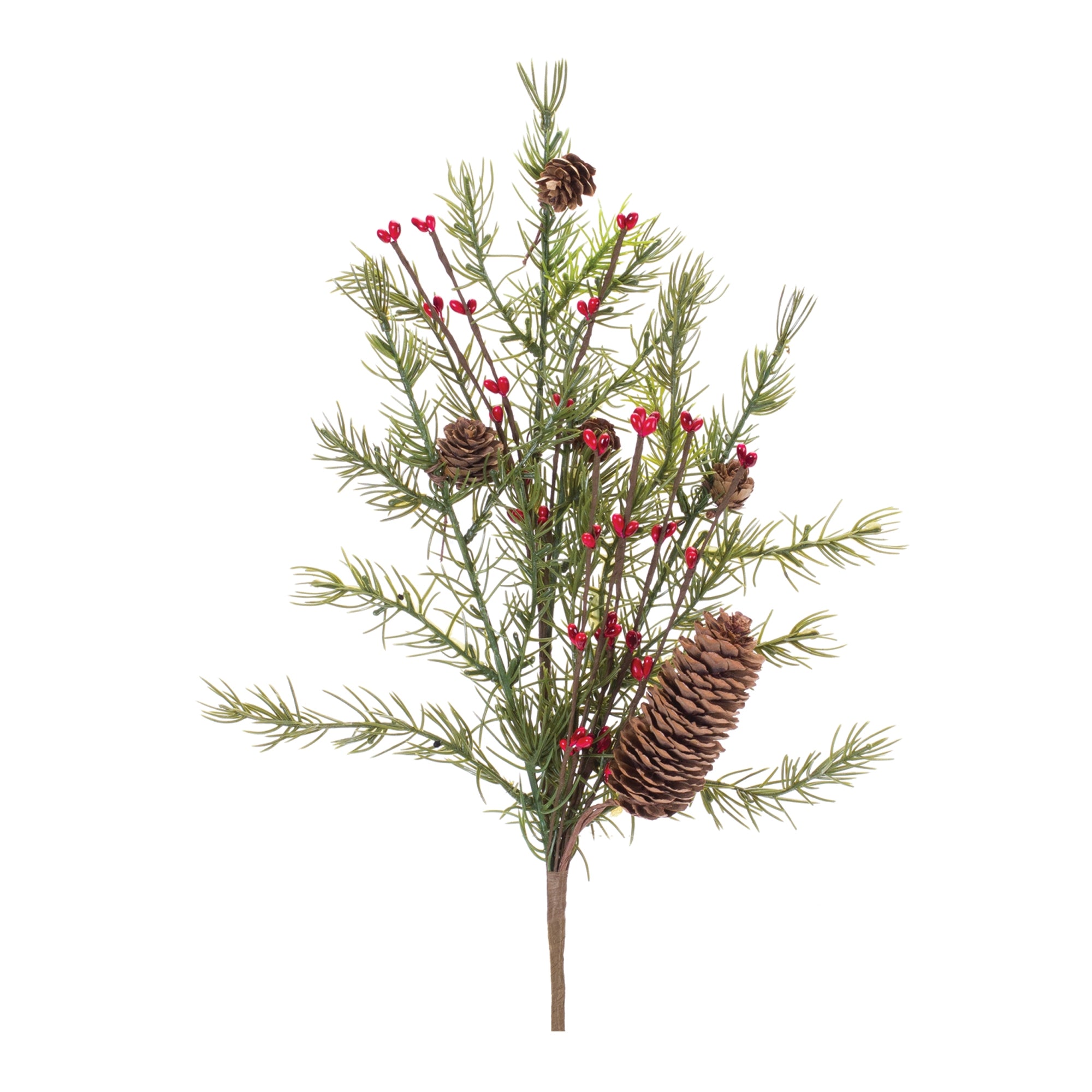 Pine w/Berry & Cone Spray 20”H