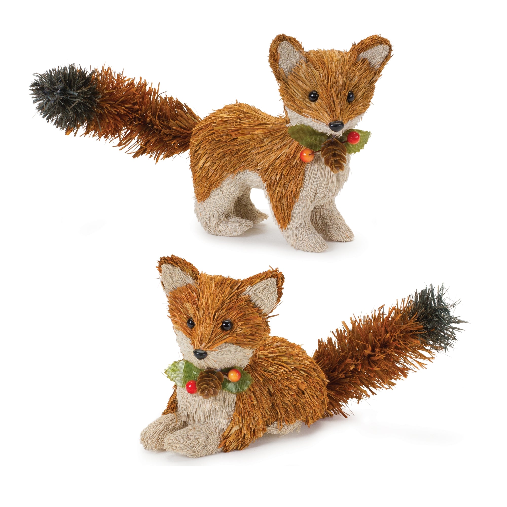 Fox (2 Asst) 5"H, 5.5"H Sisal