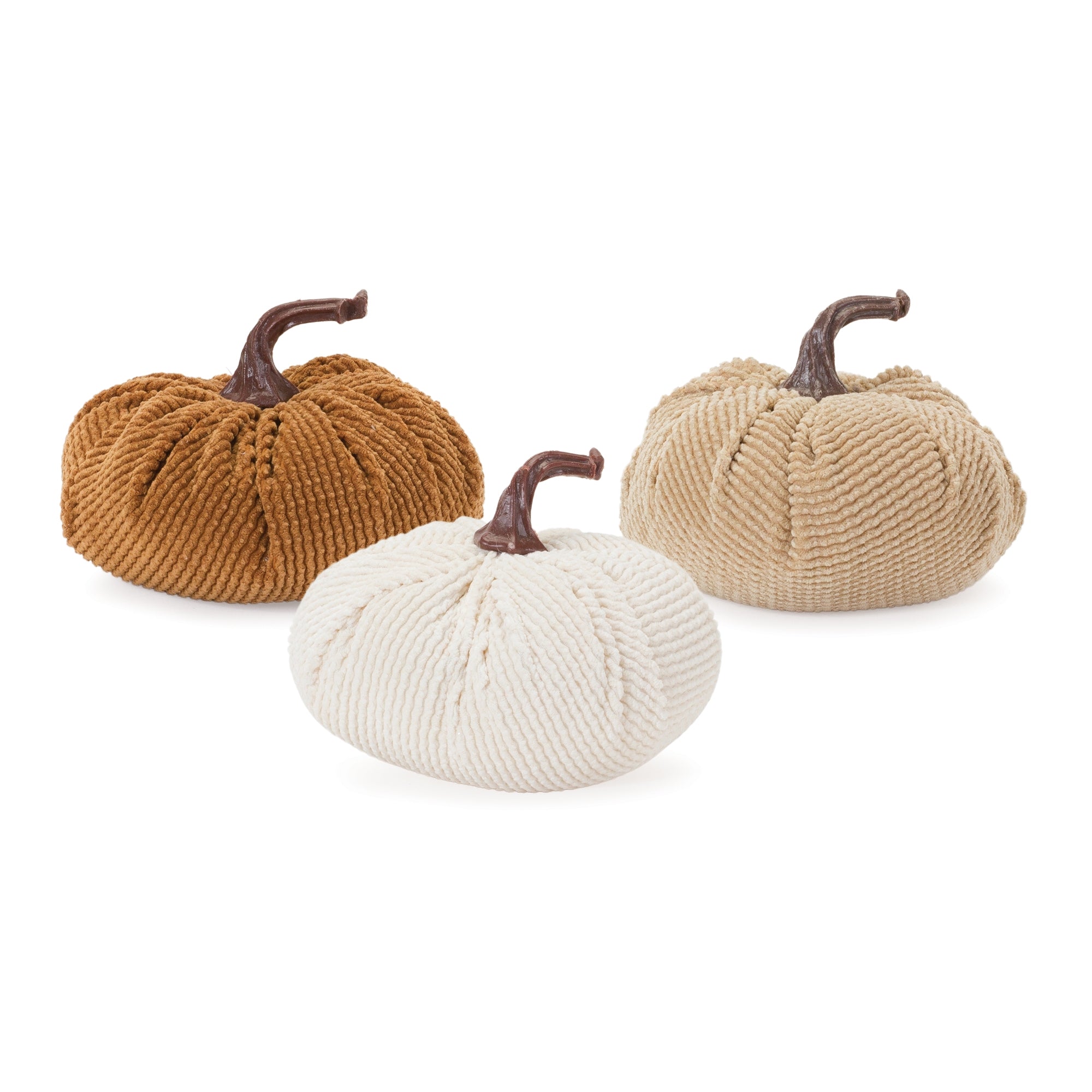 Pumpkin (3 Asst) 3.5”H Fabric