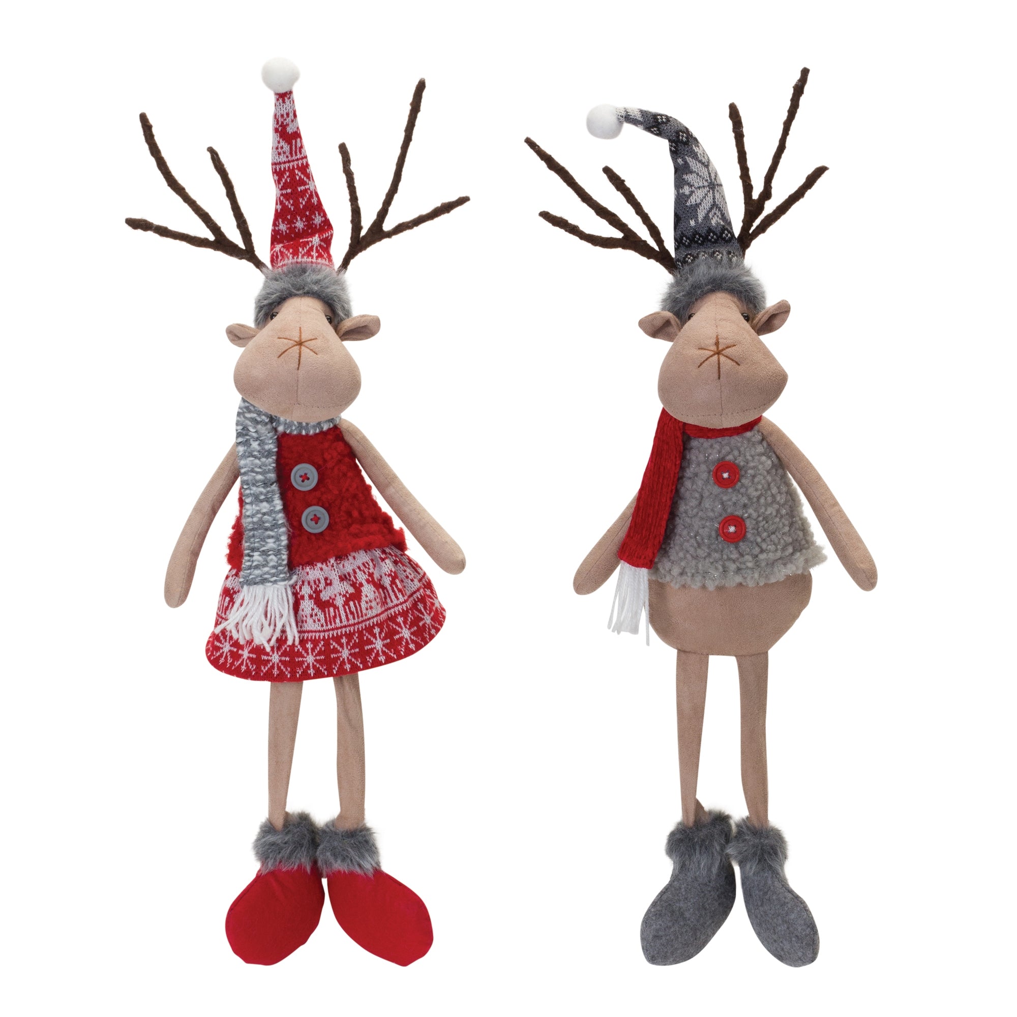 Deer Shelf Sitter (2 Asst) 23”H Polyester