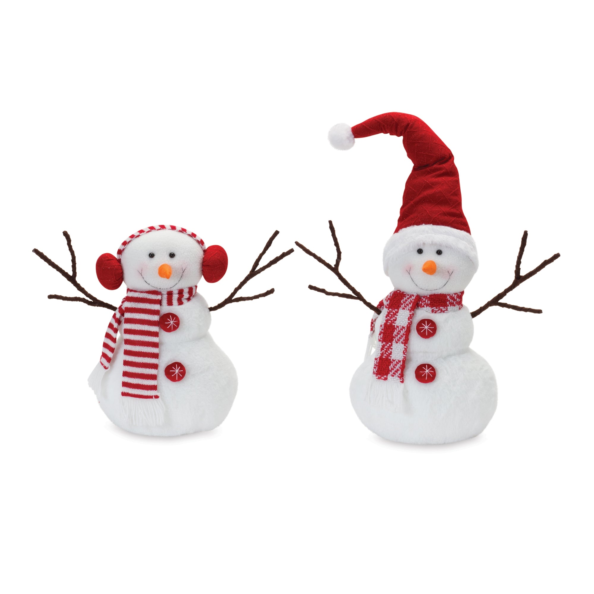 Snowman (2 Asst) 12.5"H, 18"H Polyester
