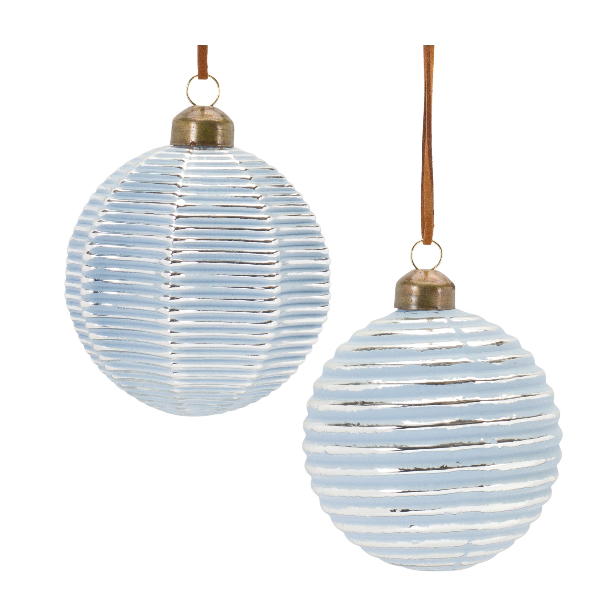 Ornament (2 Asst) 3”D Glass