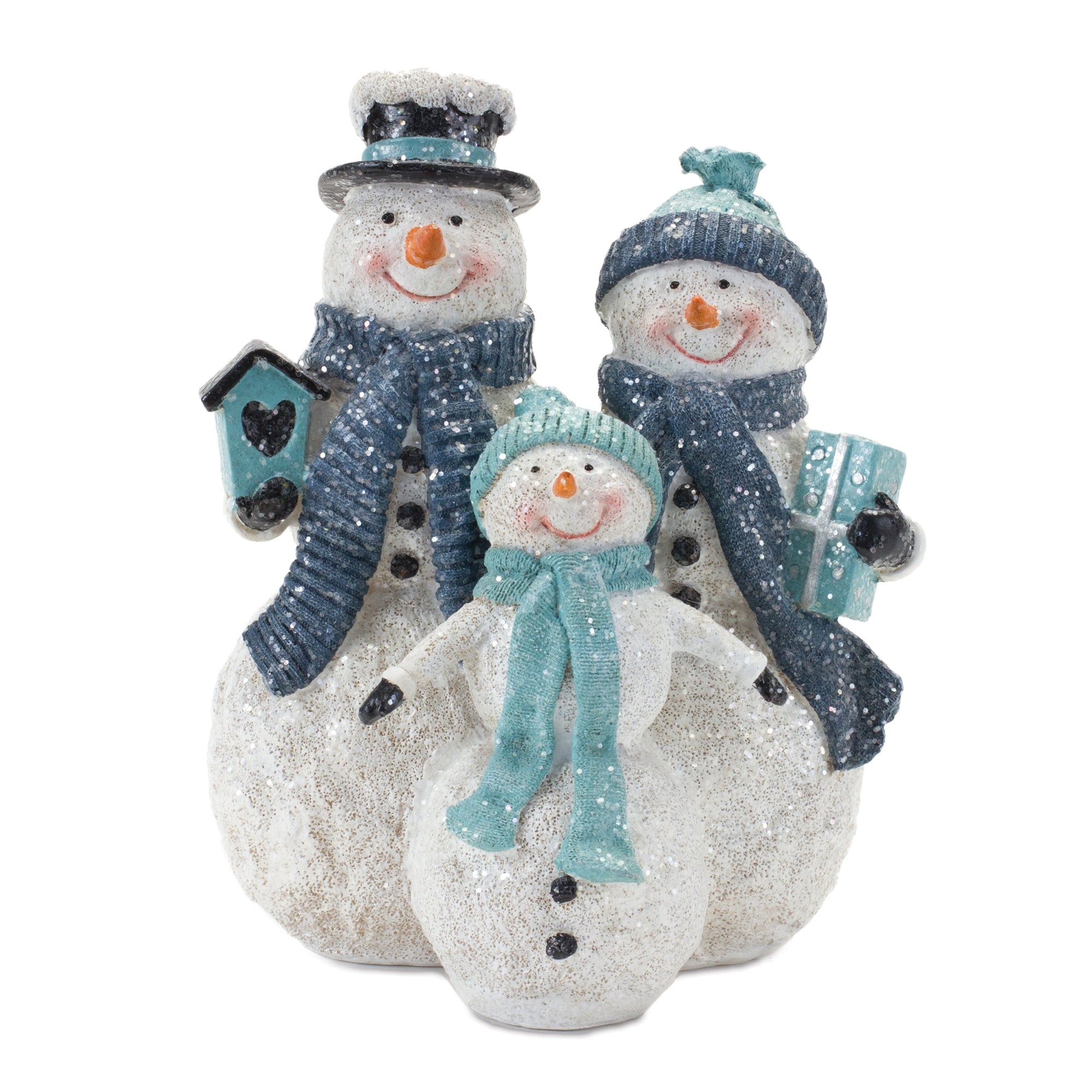 Snowman Family 8”H Resin