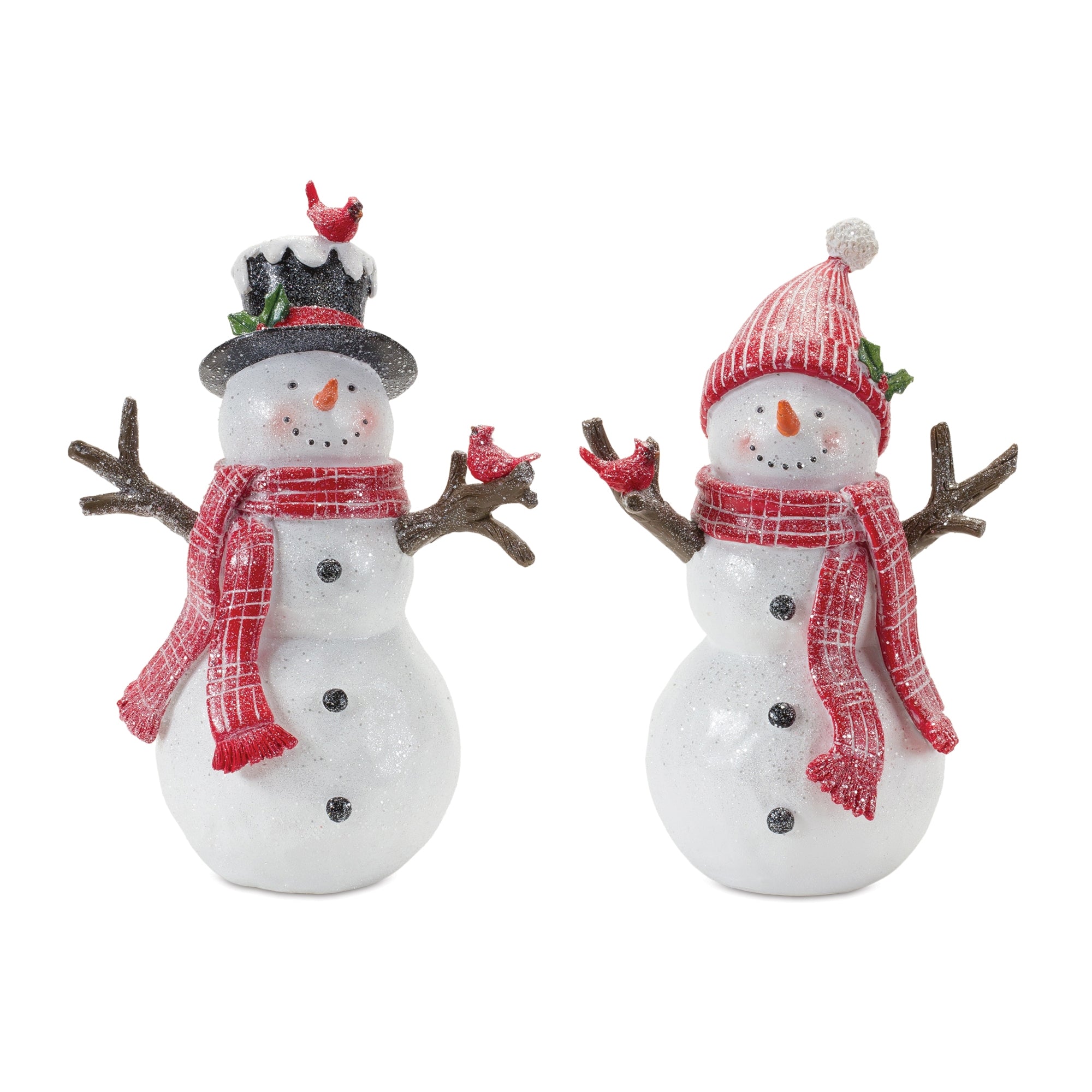 Snowman (2 Asst) 10"H, 11"H Resin