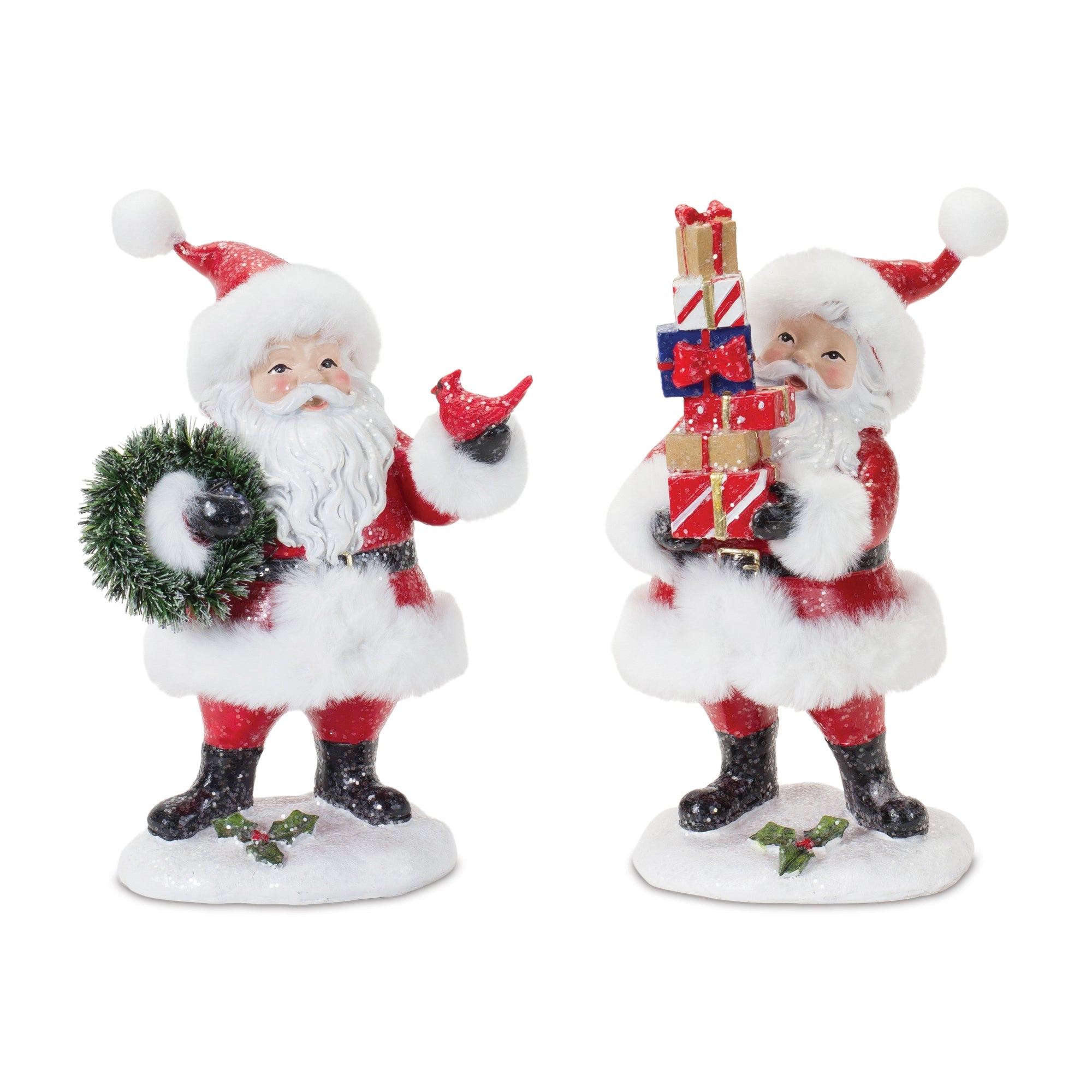 Santa (2 Asst) 8.25”H Resin
