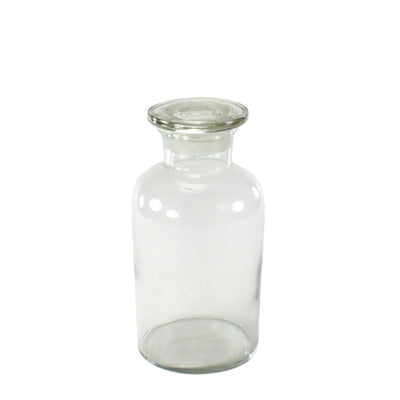Pharmacy Jar with Stopper - Med - Clear