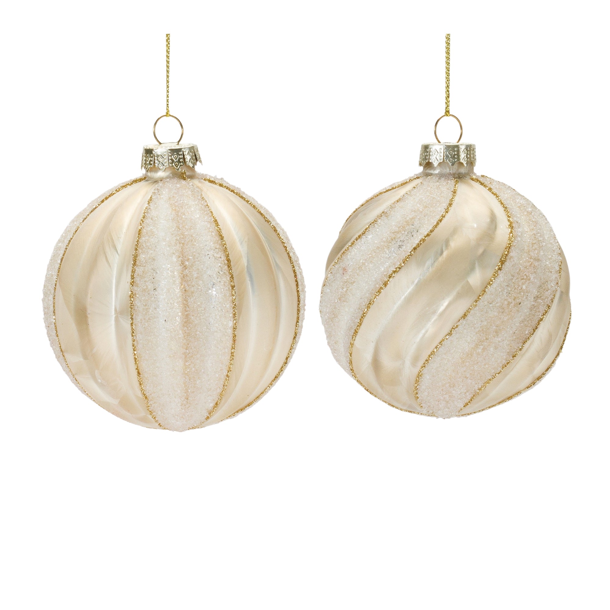 Ornament (2 Asst) 3”D Glass