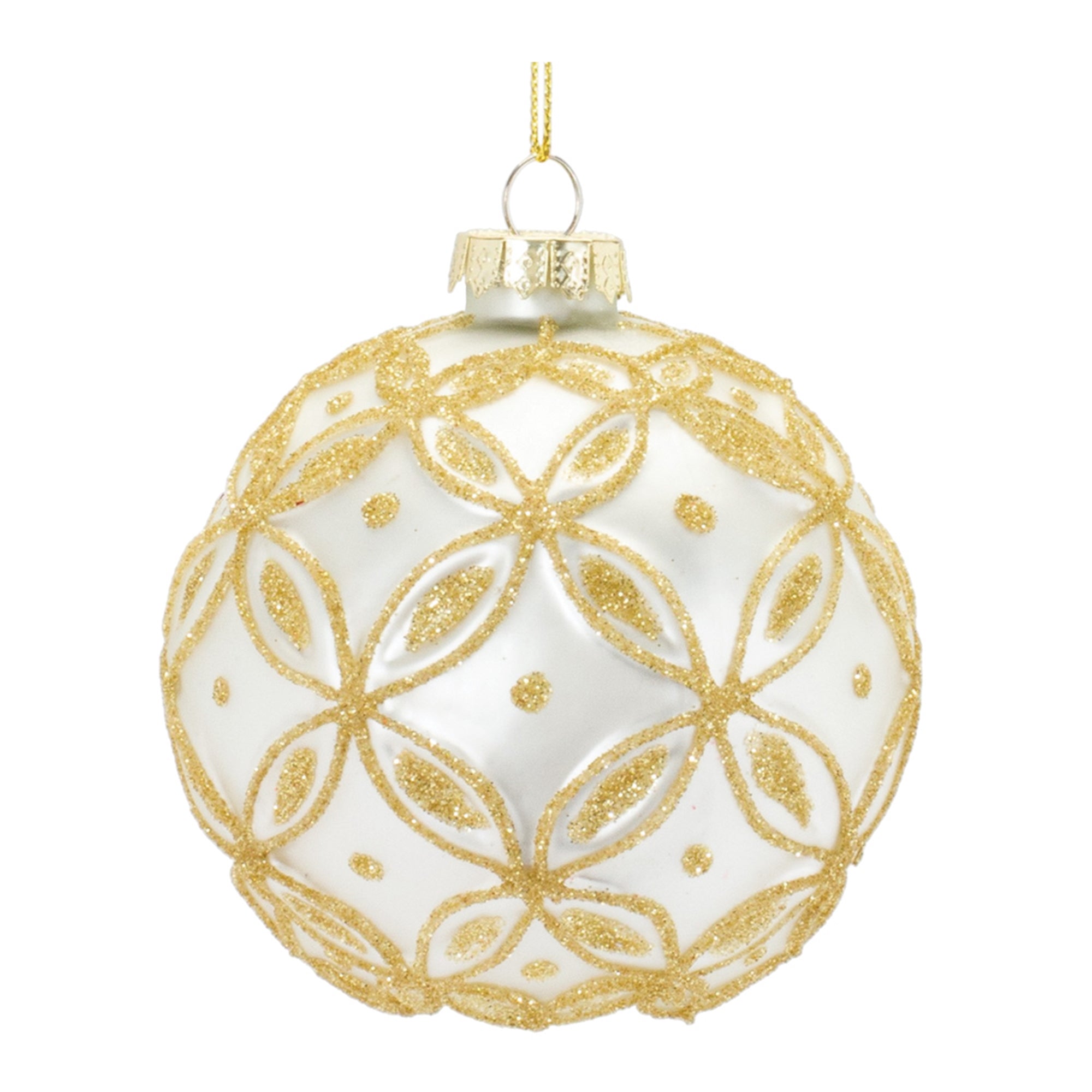 Ball Ornament 3”D Glass
