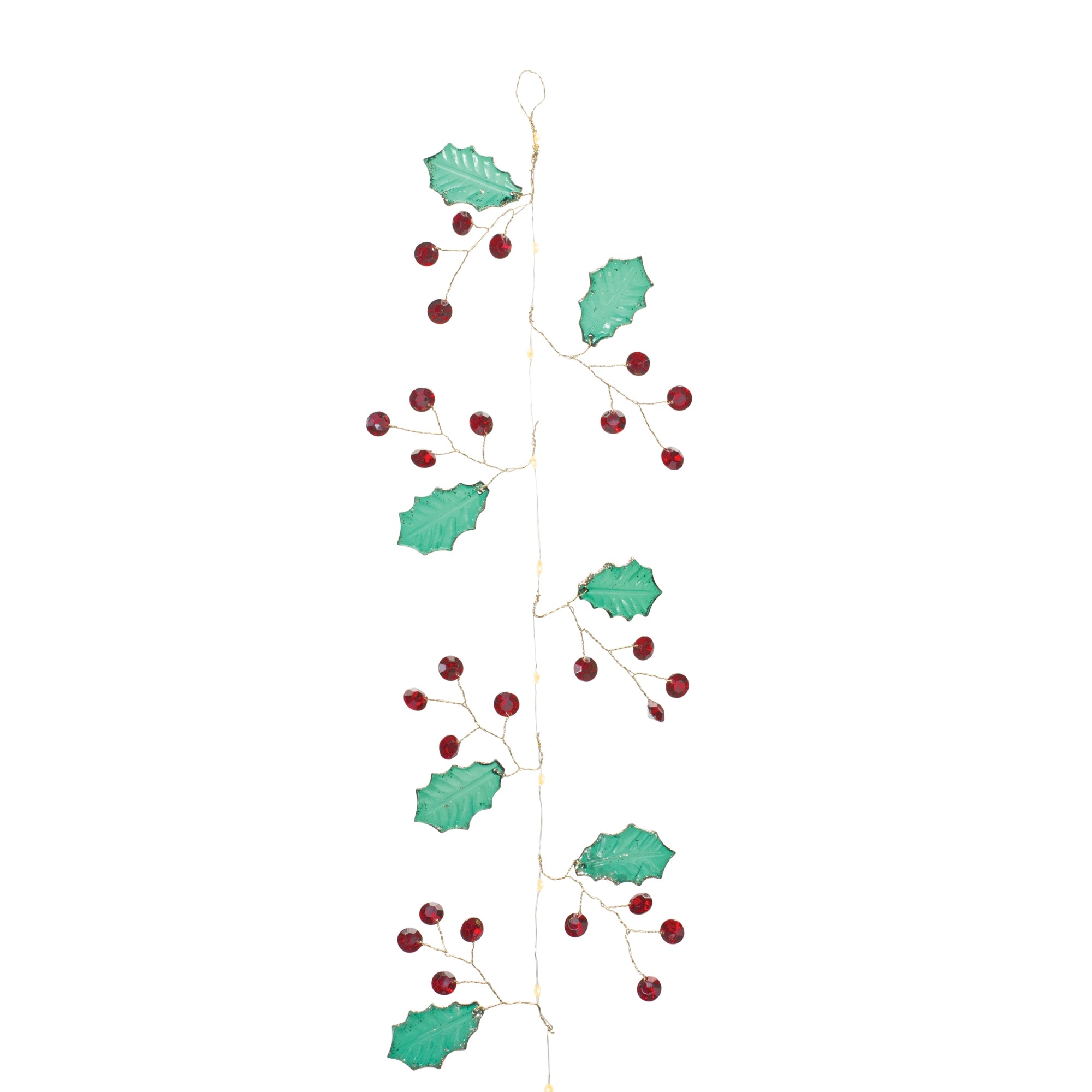 Holly and Gem Garland 5.5'L