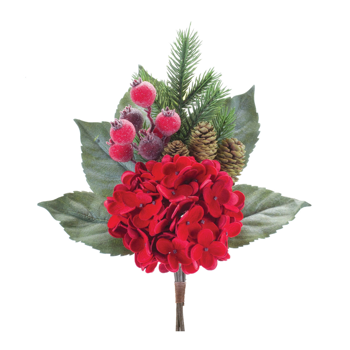 Hydrangea/Pine Pick (S/2)