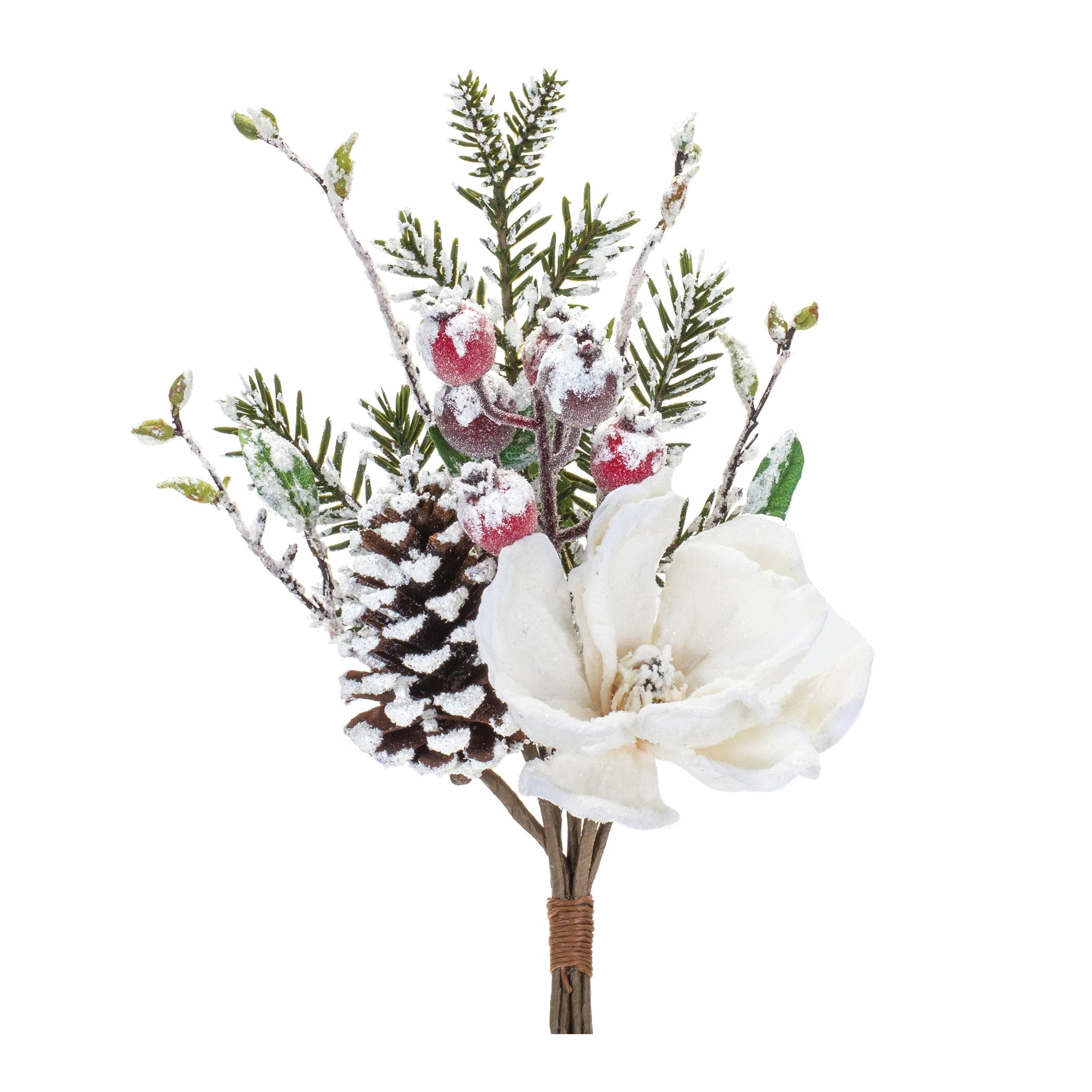 Magnolia and Pine Bundle 21”H Polyester