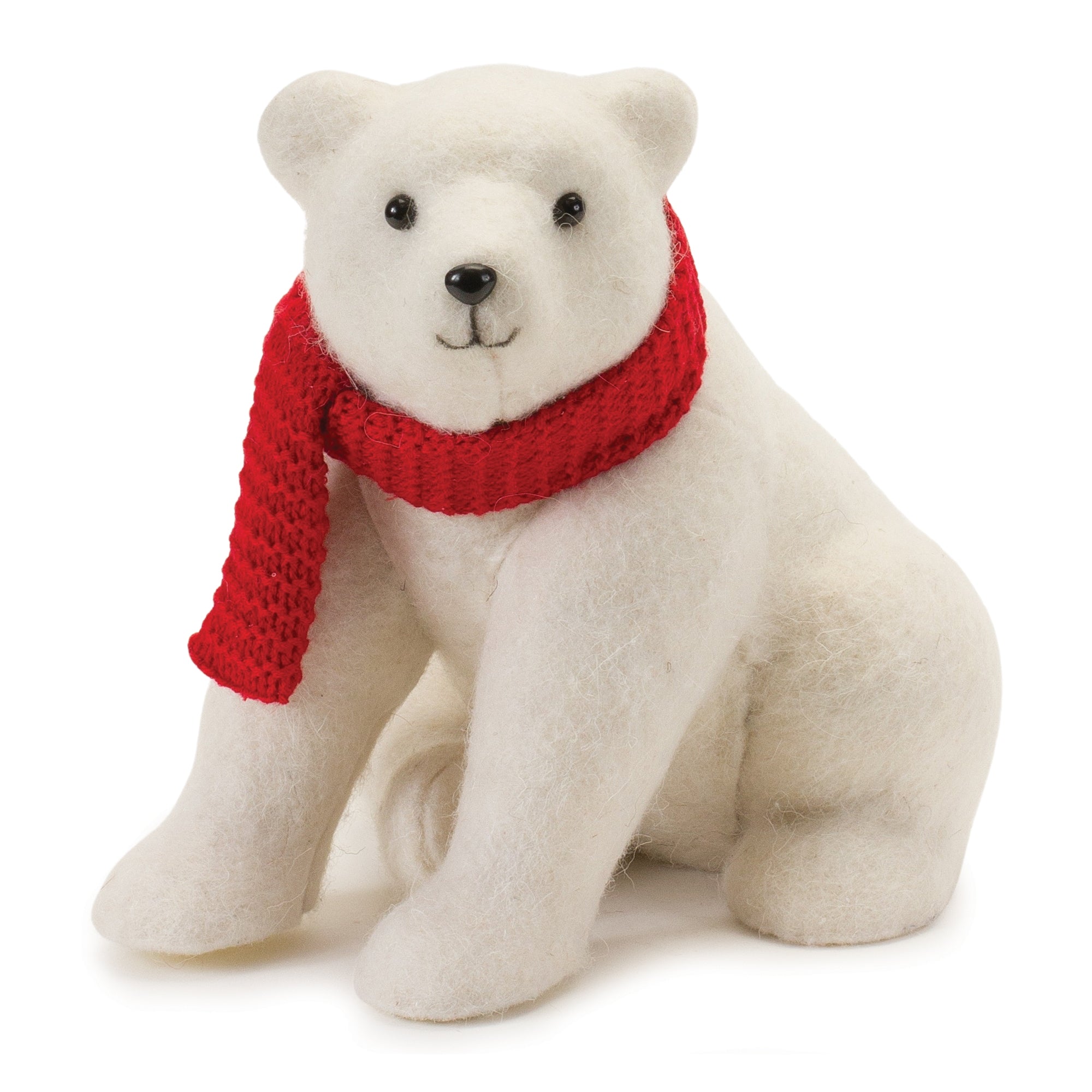 Polar Bear 8.5"L x 10"H Foam/Polyester