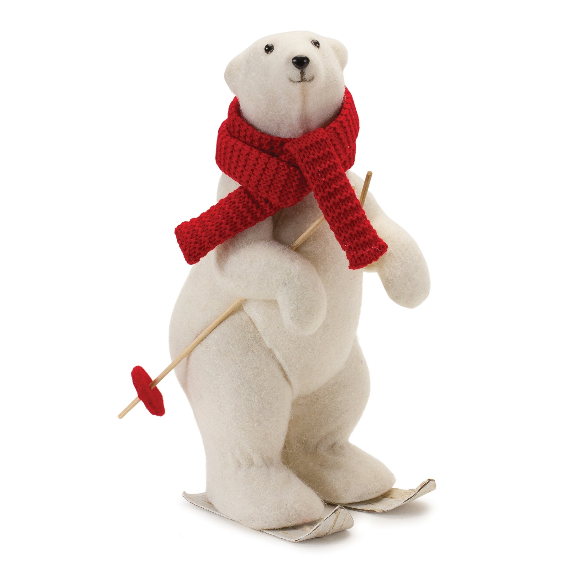 Polar Bear on Skis 9"L x 15.5"H Foam/Polyester