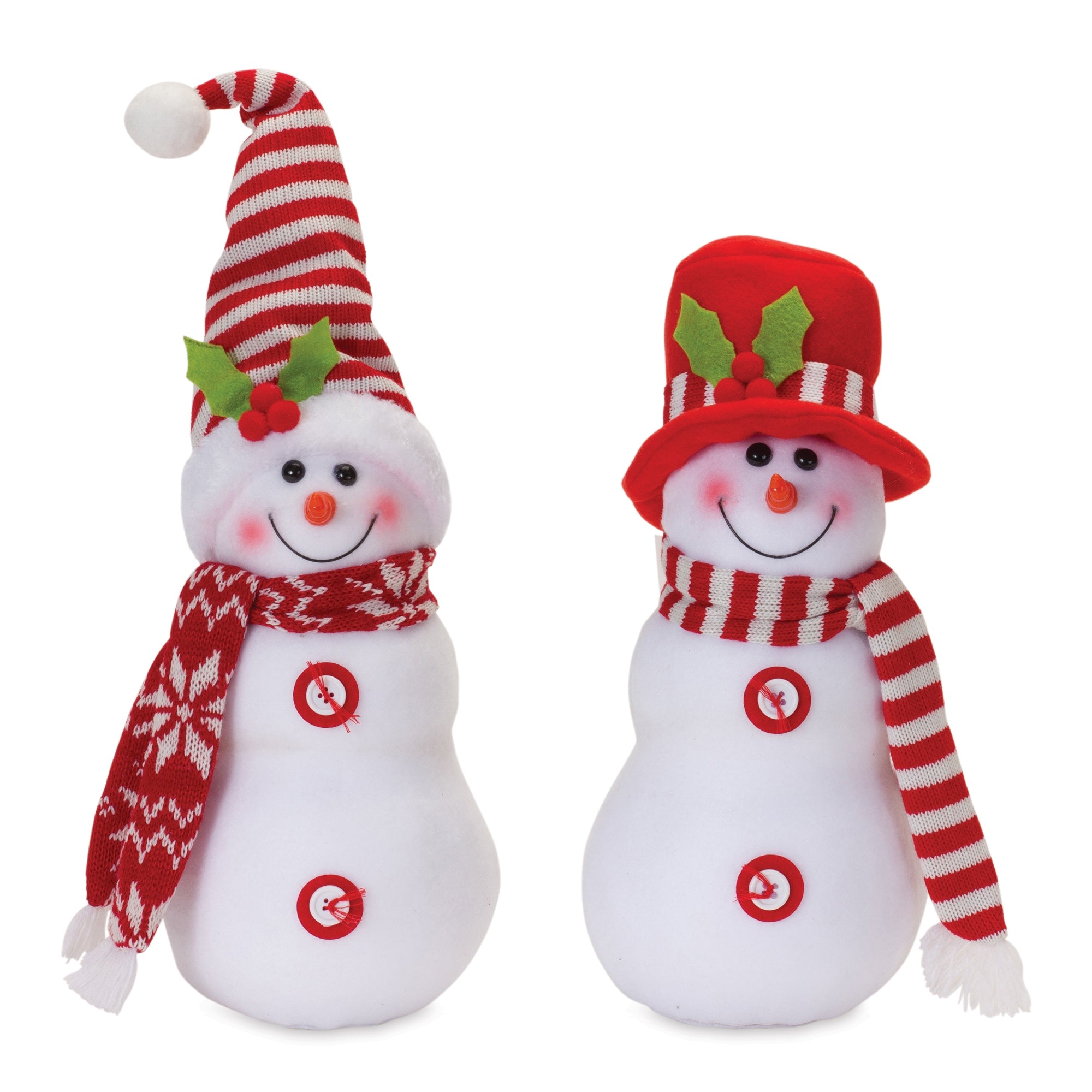 Snowman (2 Asst) 11.75"H, 13.75"H Polyester