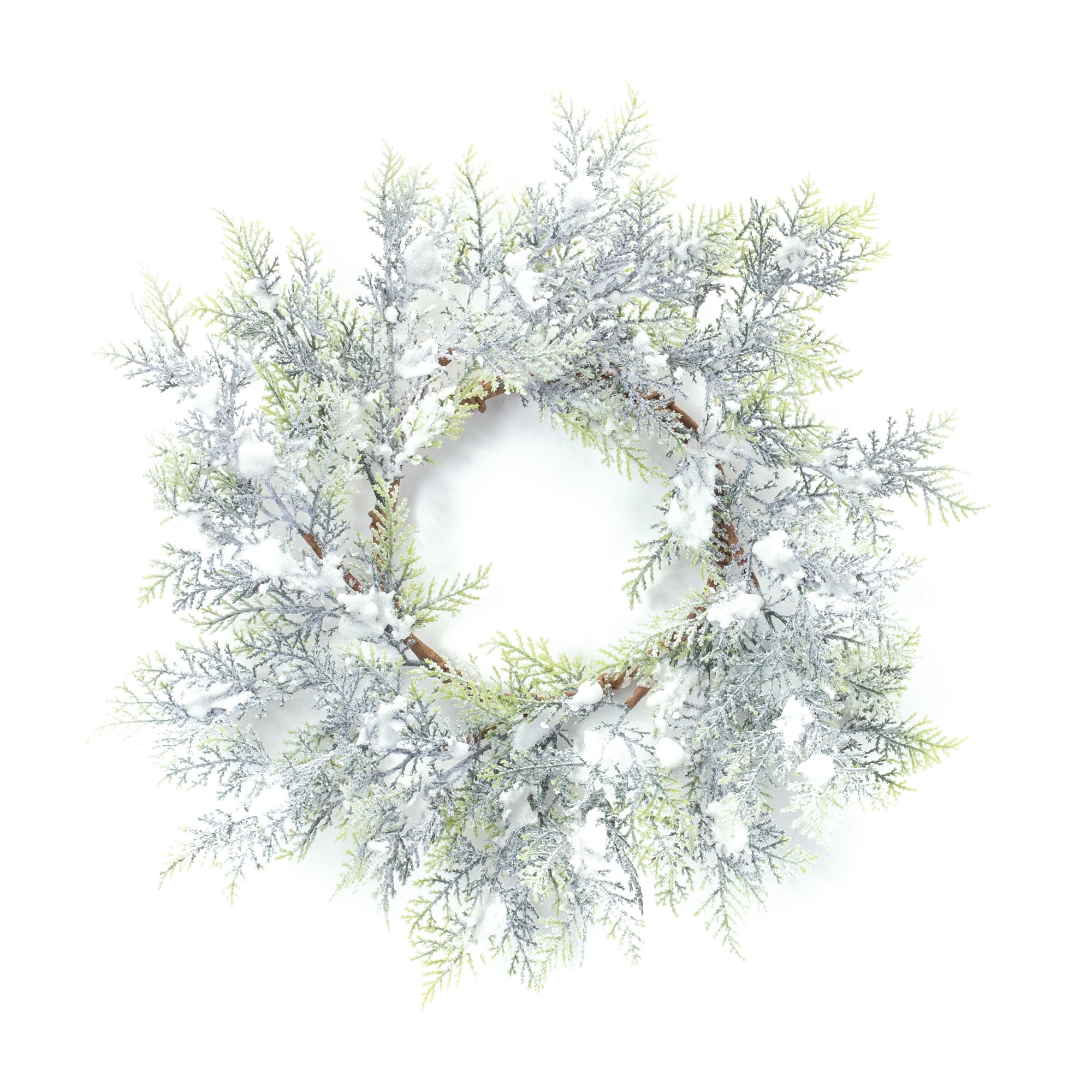 Snowy Cedar Wreath 15”D