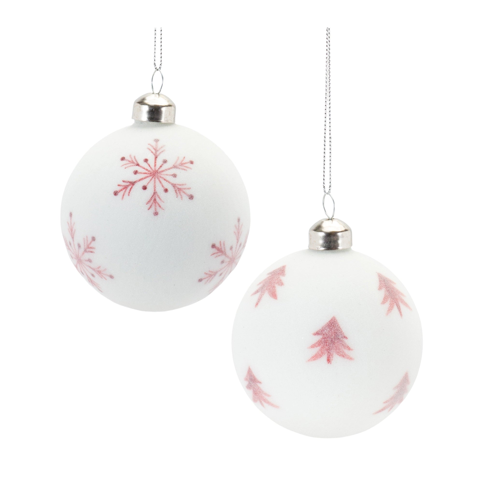 Ornament (2 Asst) 3”D Glass