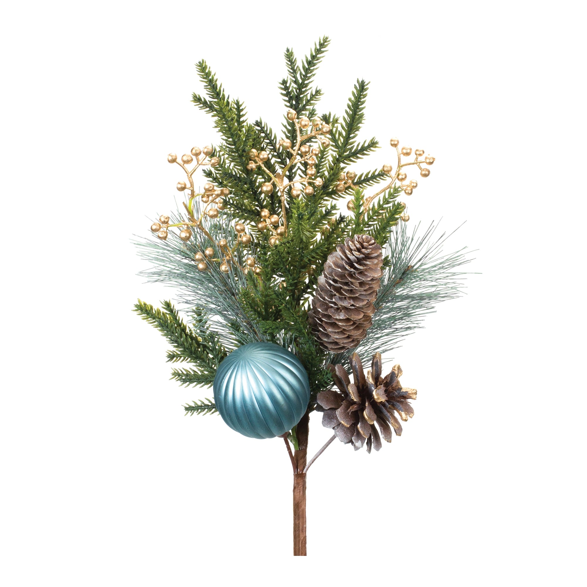 Pine Spray w/Ornament 18.5”H
