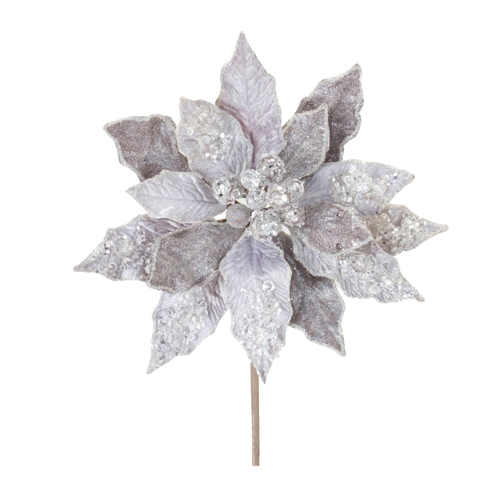 Poinsettia Stem 28”H Polyester