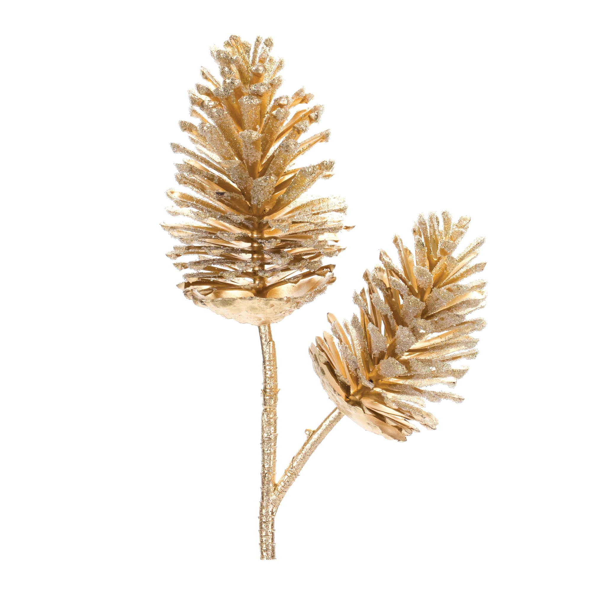 Glittered Pine Cone Spray (Set of 2)