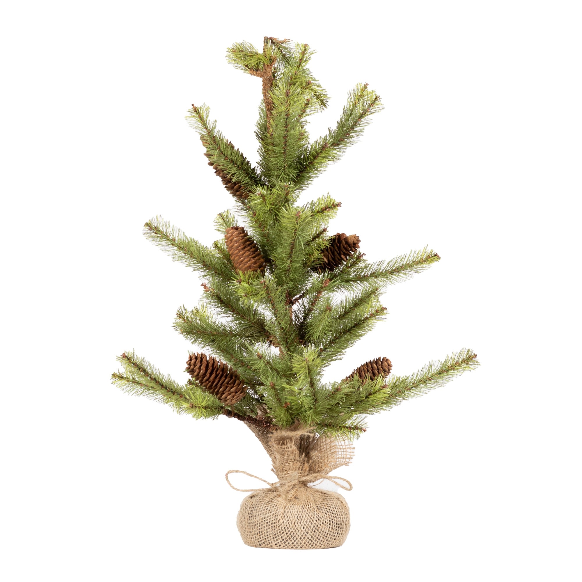 Pine Tree w/Burlap Base 2'H PVC