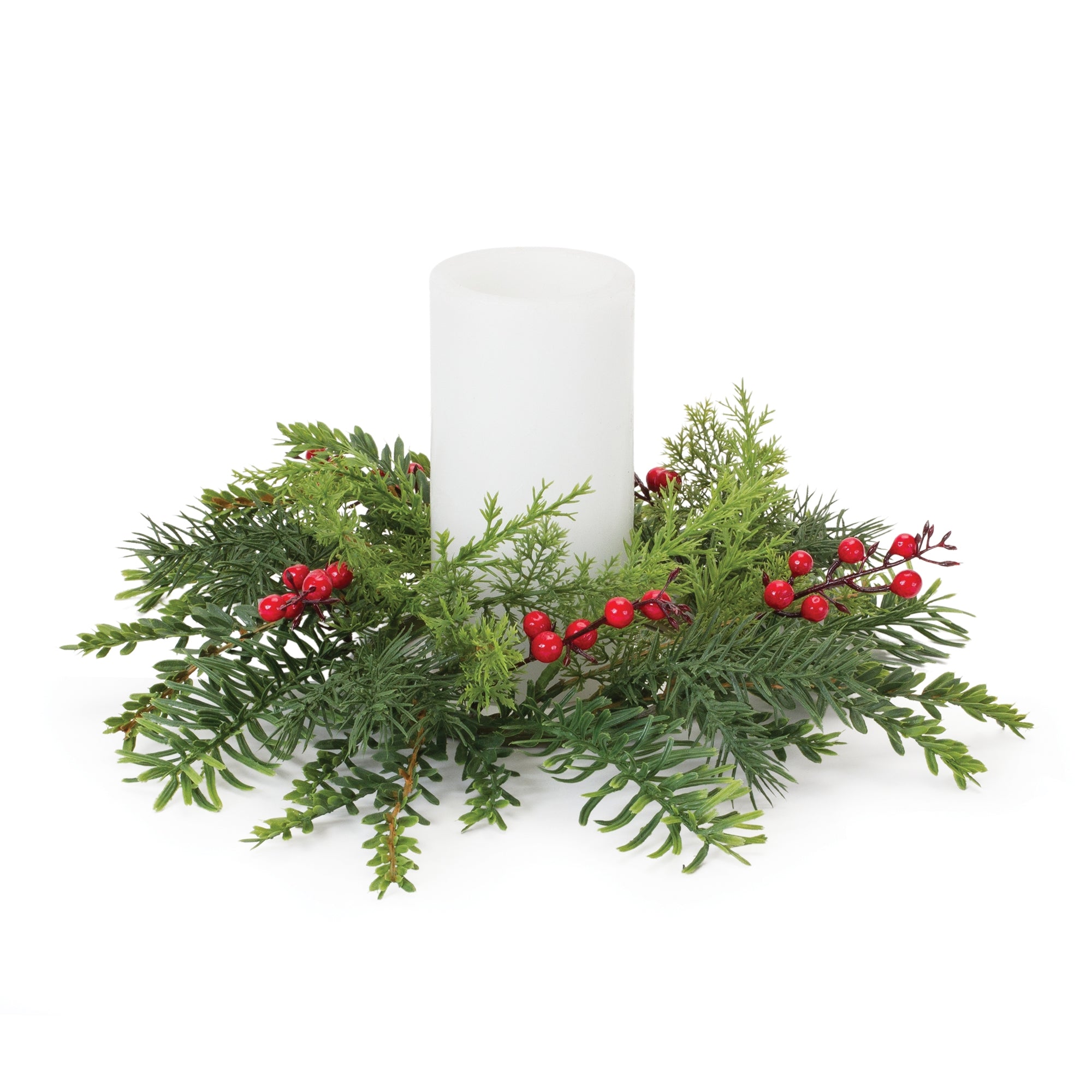 Pine Candle Ring 14"D  (Fits a 4" Candle)