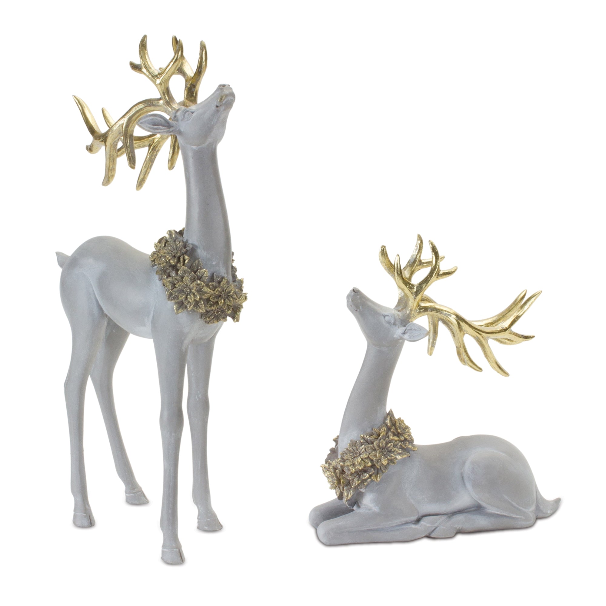 Deer (2 set of) 9.25"H, 15.75"H Resin