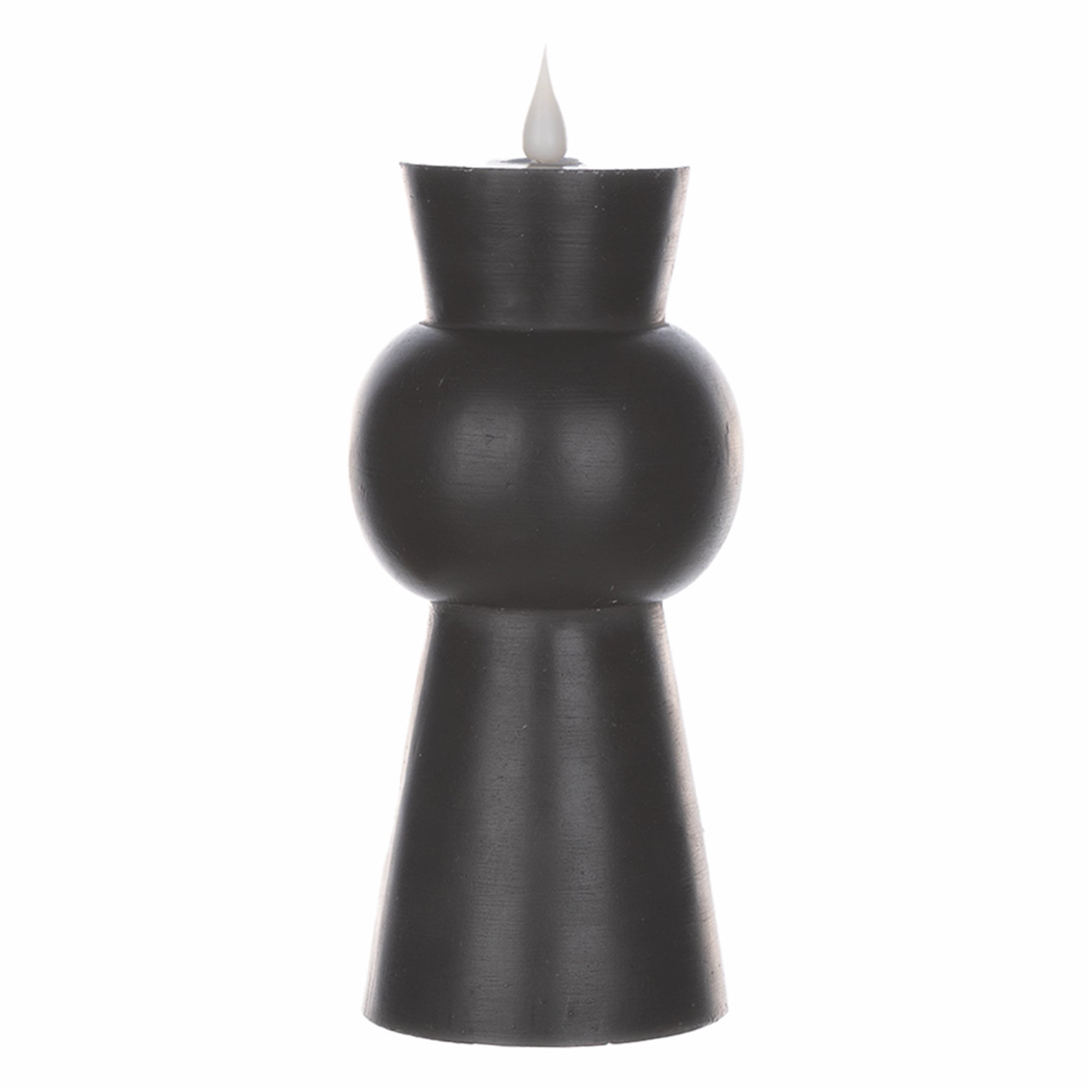 Simplux LED Designer Candle w/4 and 8 Hr Timer 3.5" x 7.5"H Wax/ (Requires 2 AA Batteries, No