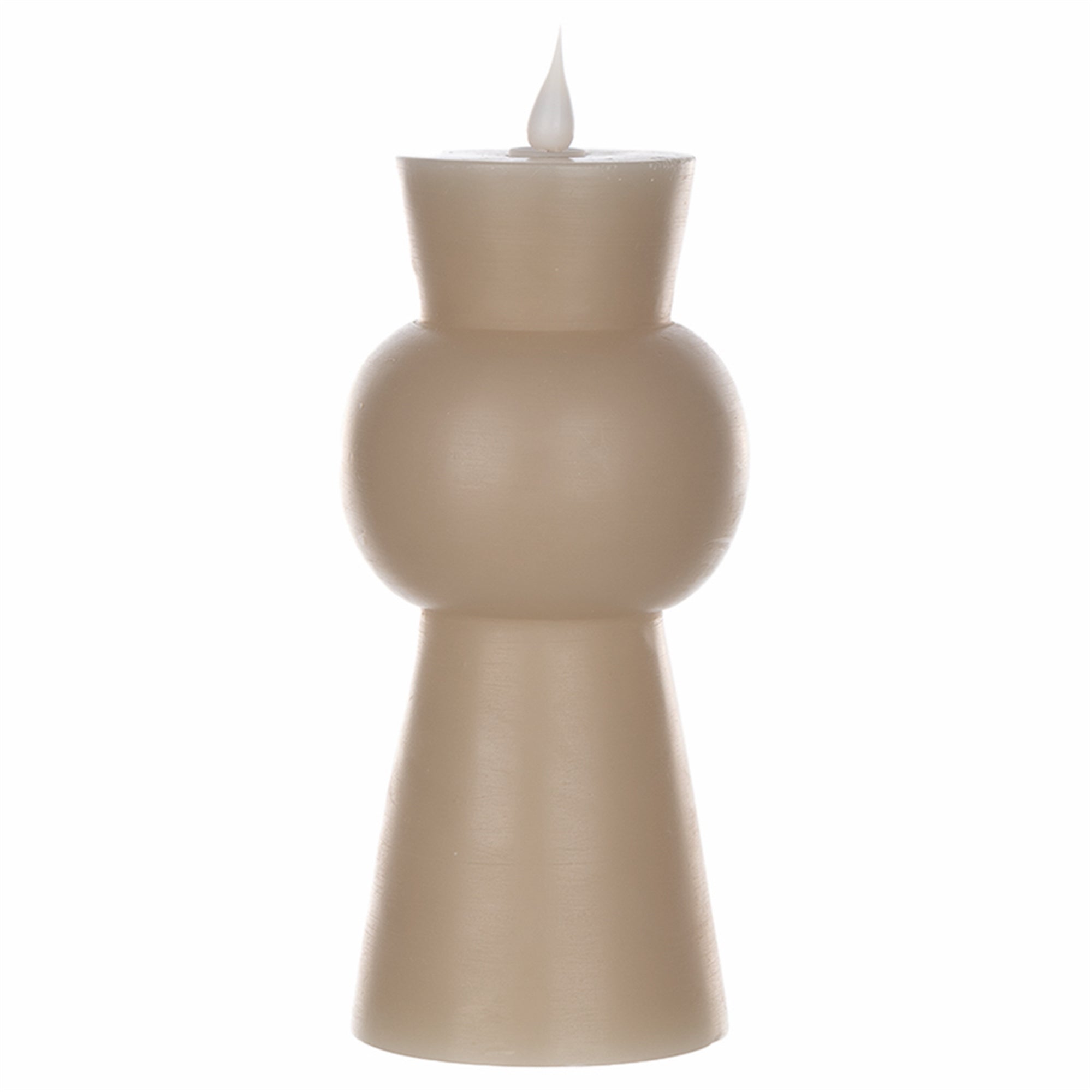 Simplux LED Designer Candle w/4 and 8 Hr Timer 3.5" x 7.5"H Wax/ (Requires 2 AA Batteries, No