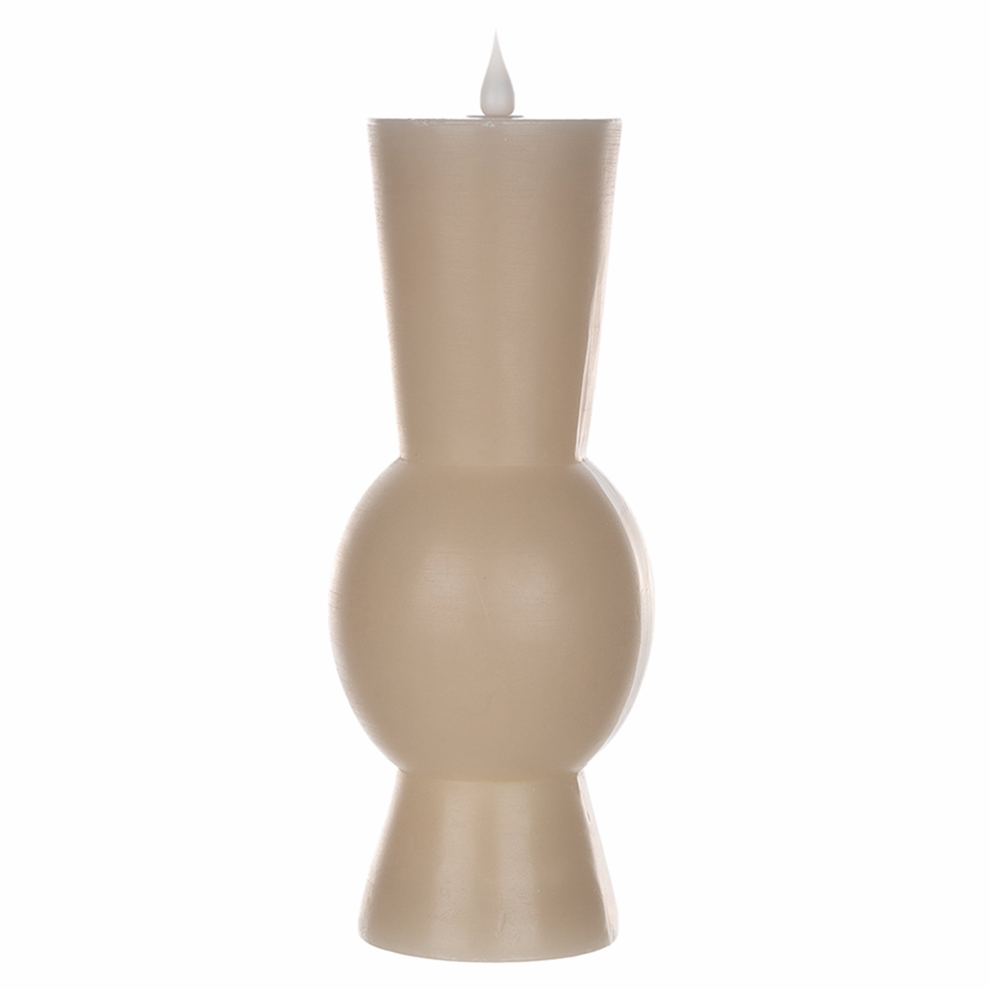 Simplux LED Designer Candle w/4 and 8 Hr Timer 3.5" x 9.25"H Wax/ (Requires 2 AA Batteries, N