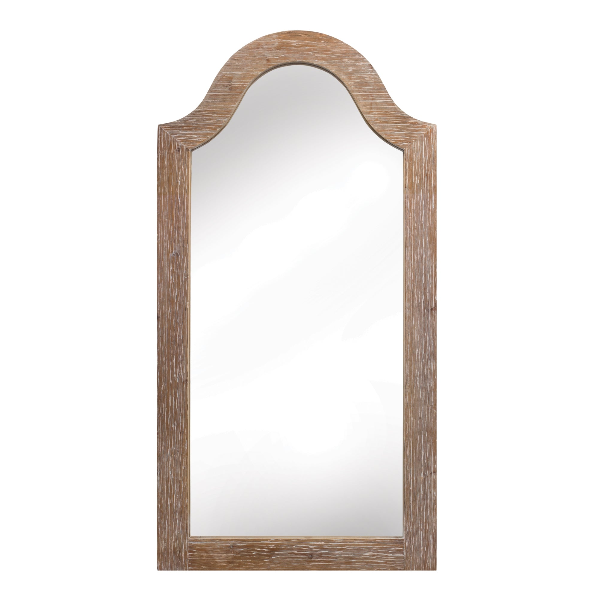 Wall Mirror 23.75"L x 45.75"H Wood/Glass