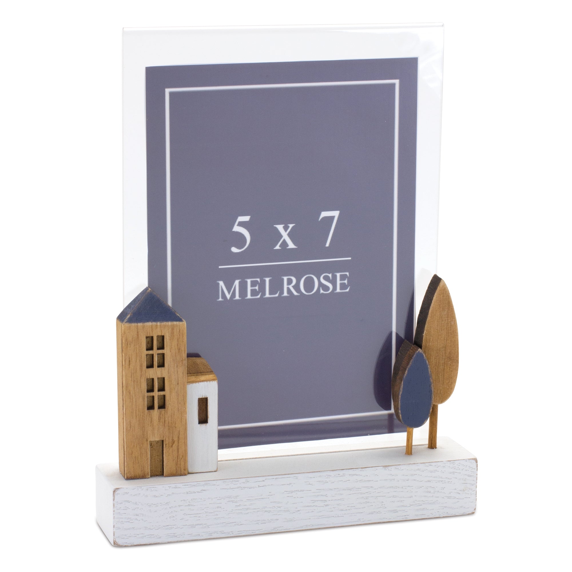Frame 6.75"L x 9"H Wood/Wood (Holds a 5" x 7" Photo)