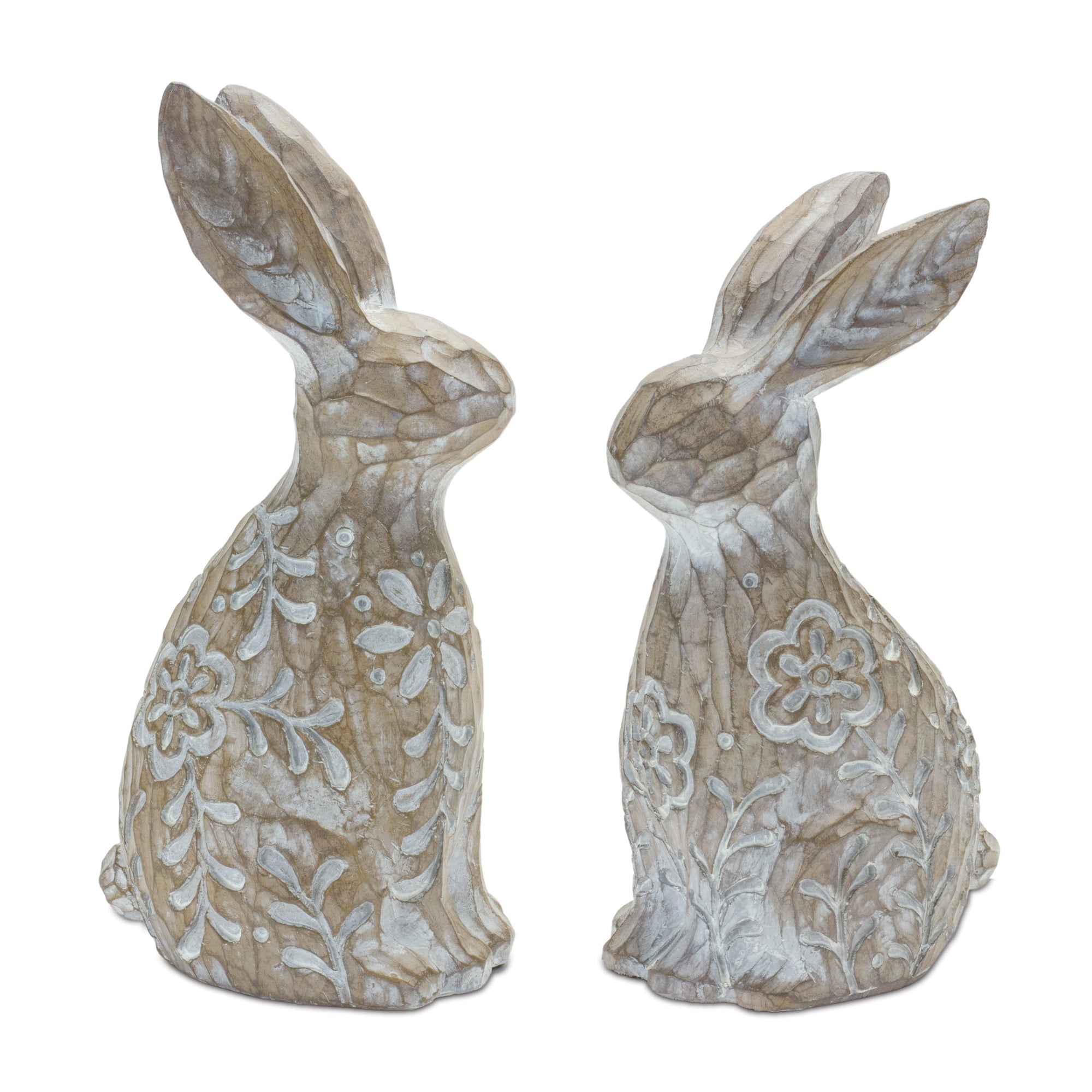 Rabbit (2 Asst) 7.25"H, 8"H Resin
