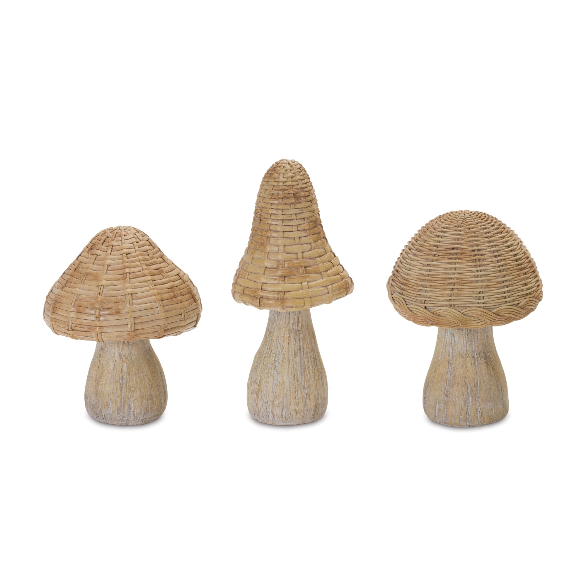Mushroom (3 Asst) 6"H, 6.75"H, 8.25"H Resin