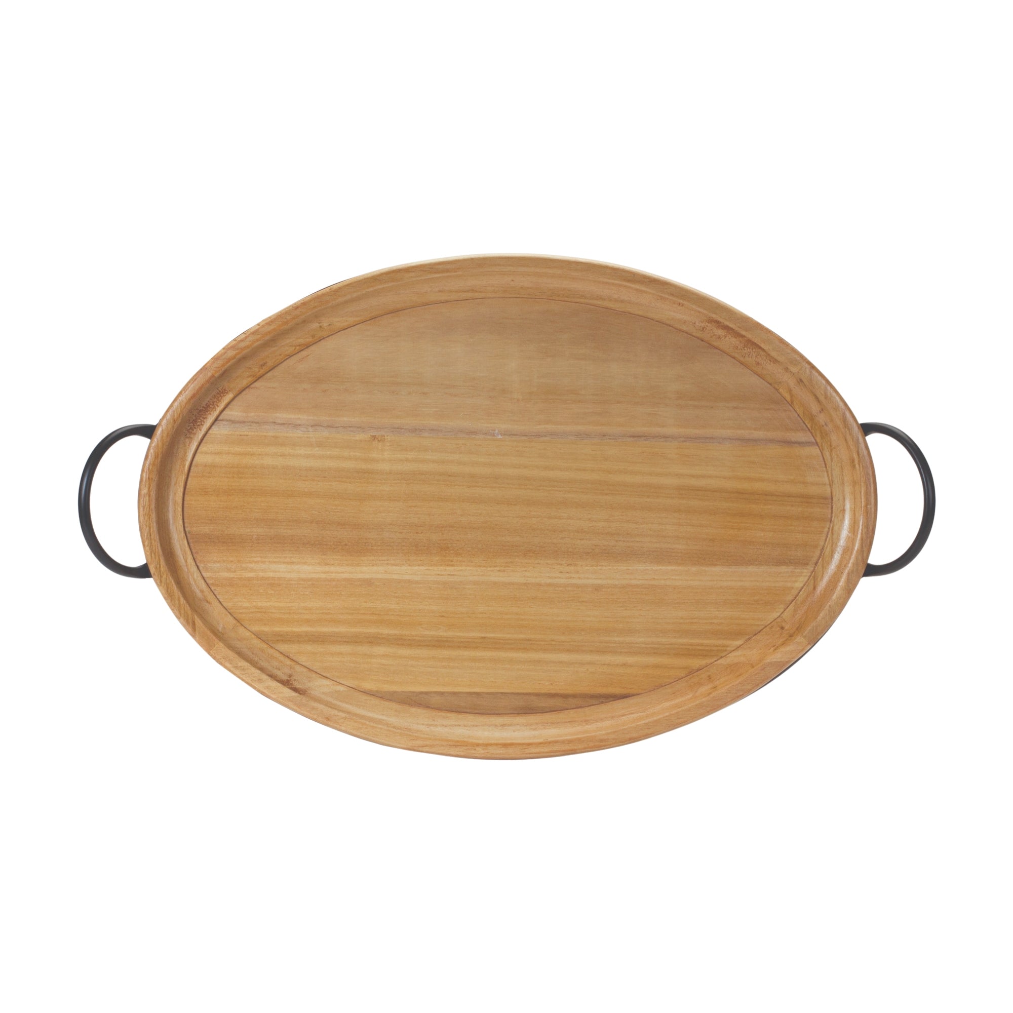 Tray 27.5"L x 16.5"W x 2.75"H Wood/Iron