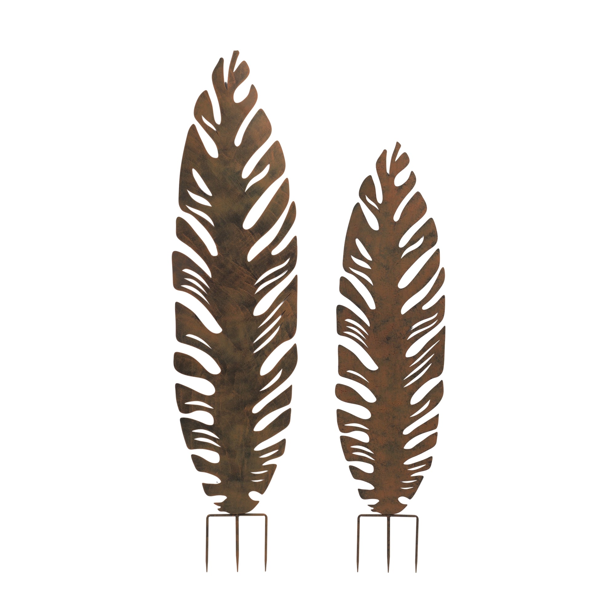 Leaf Screen (Set of 2) 13.25"L x 55"H, 15.25"L x 66.5"H Iron