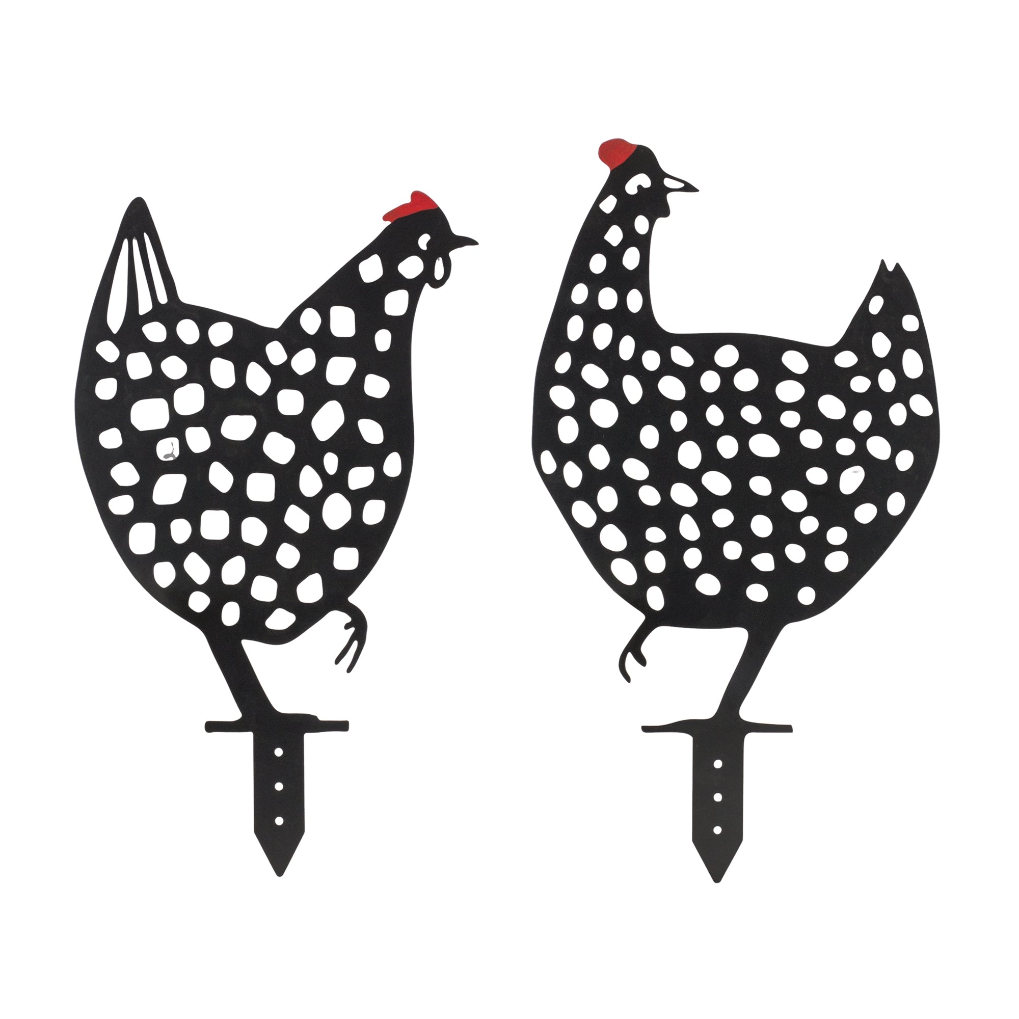 Chicken Stake (2 Asst) 12"L x 22"H, 12.75"L x 23"H Iron