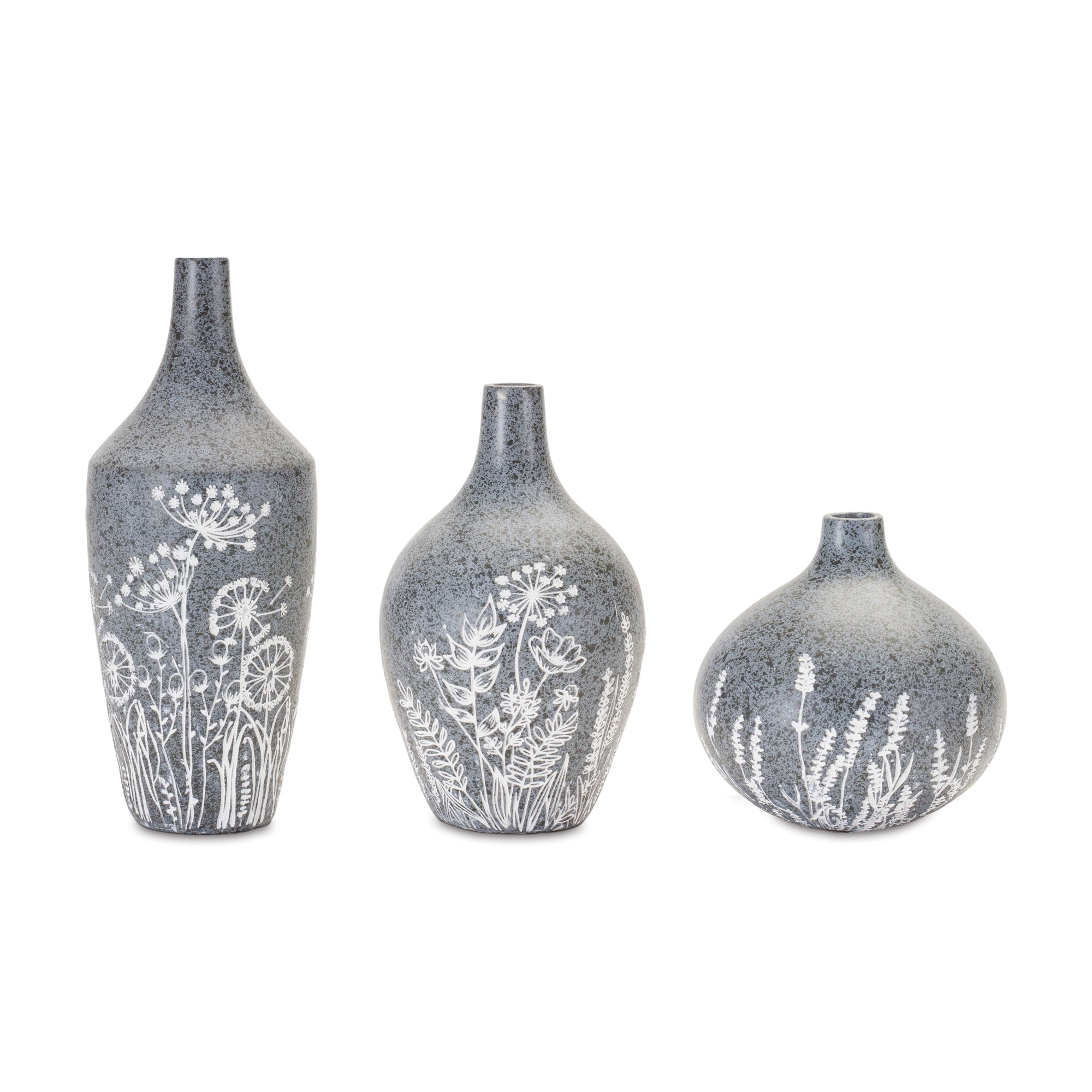 Vase (Set of 3) 5"H, 7"H, 9"H Resin