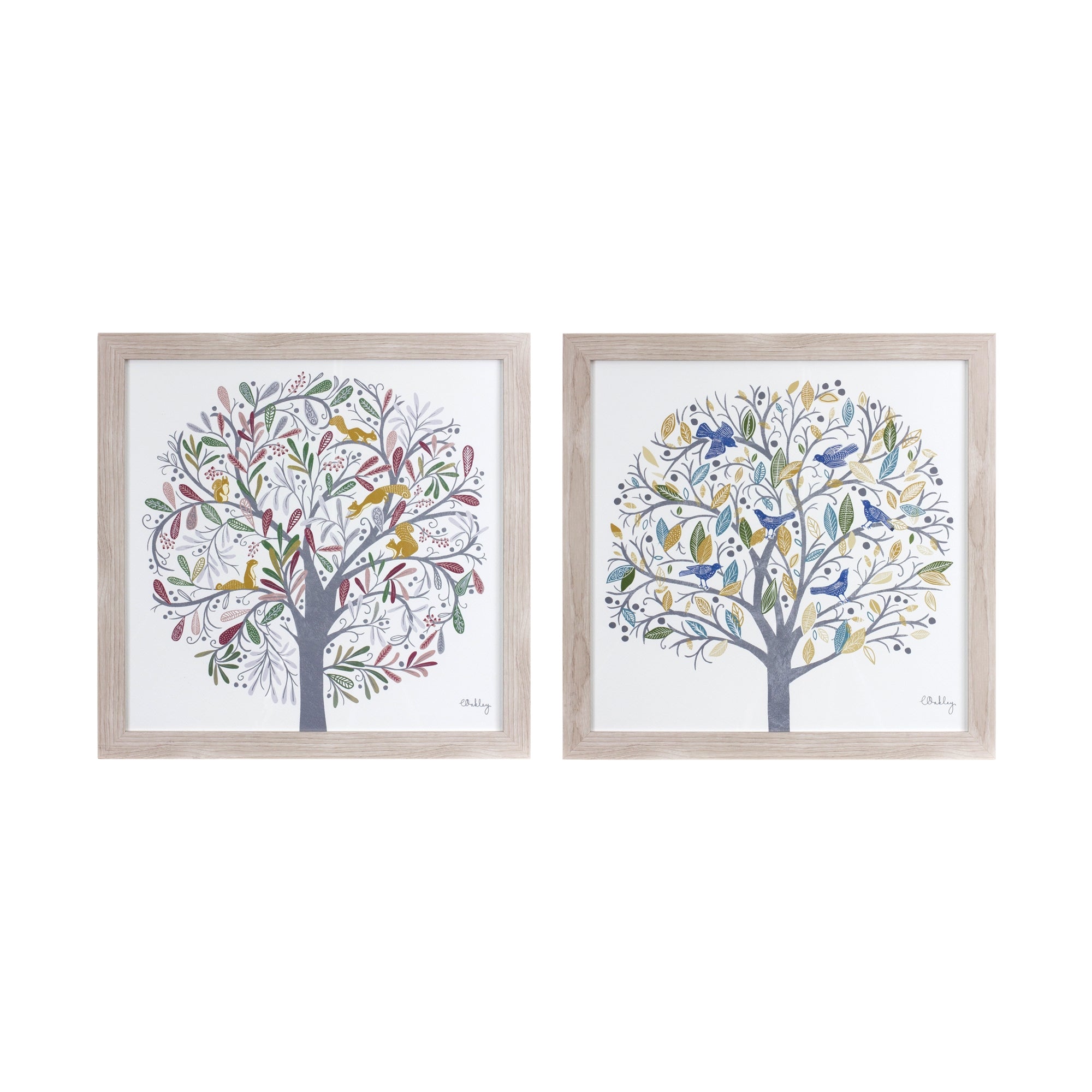 Tree Print (2 Asst) 15.75”SQ /Paper