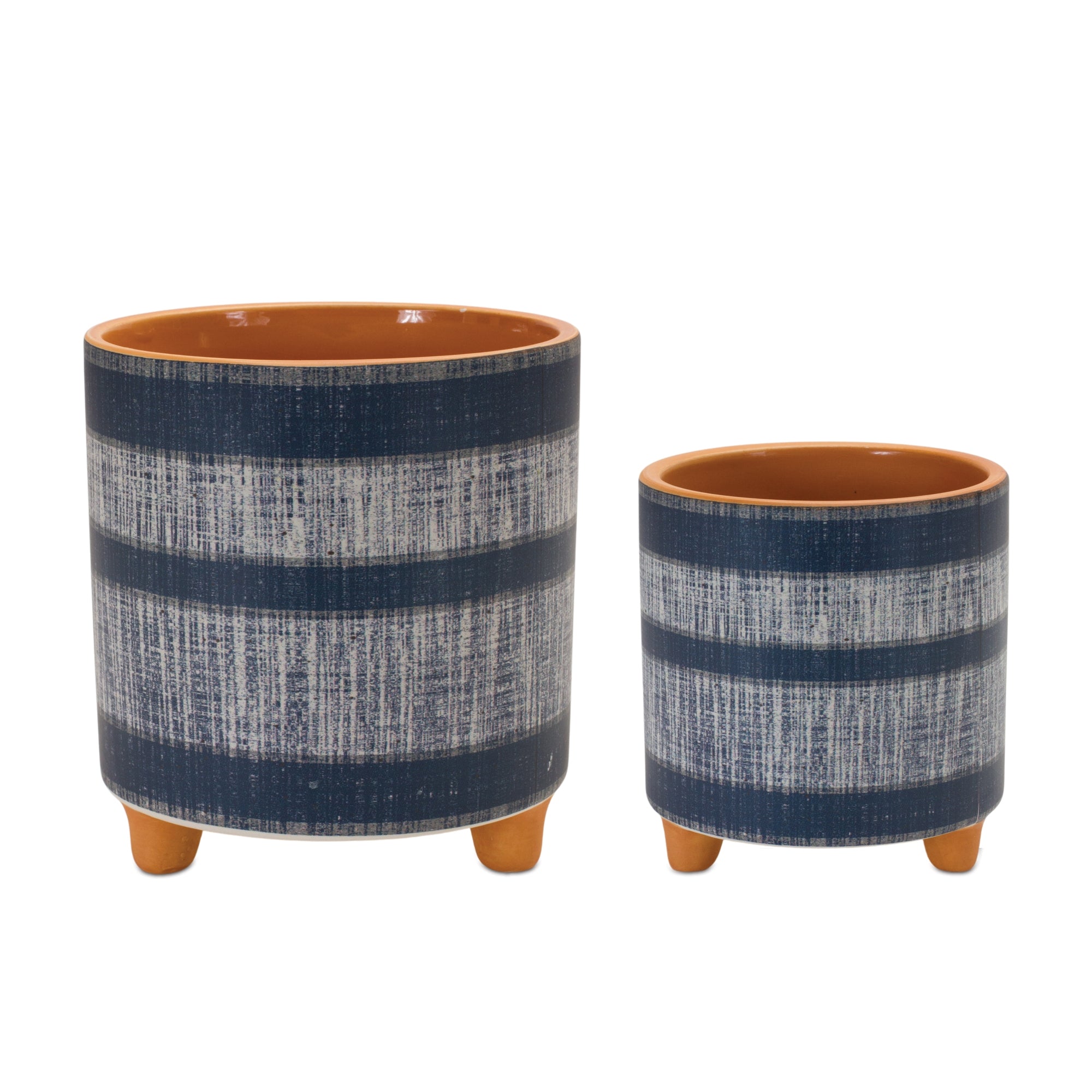 Pot (Set of 2) 4.25"D x 4.5"H, 5.5"D x 6"H Dolomite