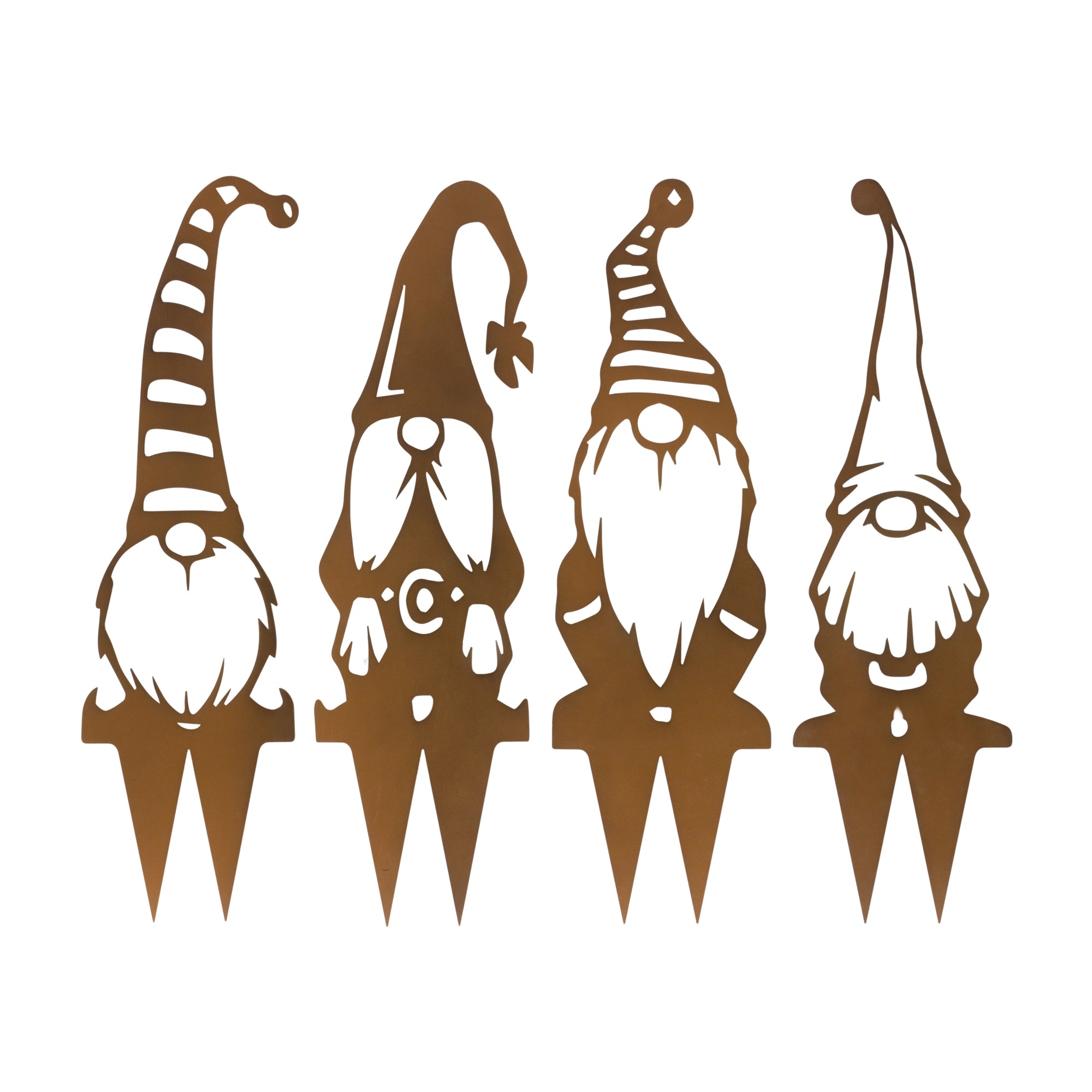 Gnome Stake (4 Asst) 24”H Metal