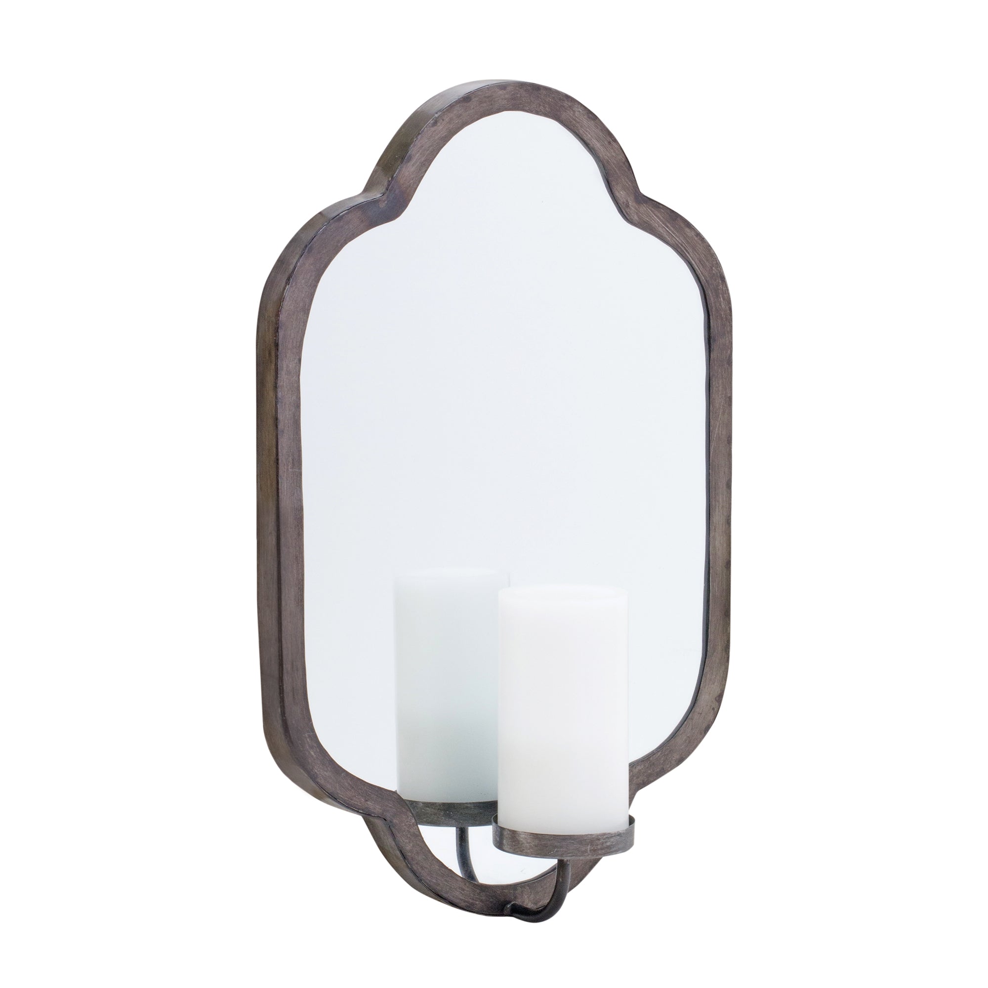Mirror Wall Sconce 13"L x 20"H Iron/Glass