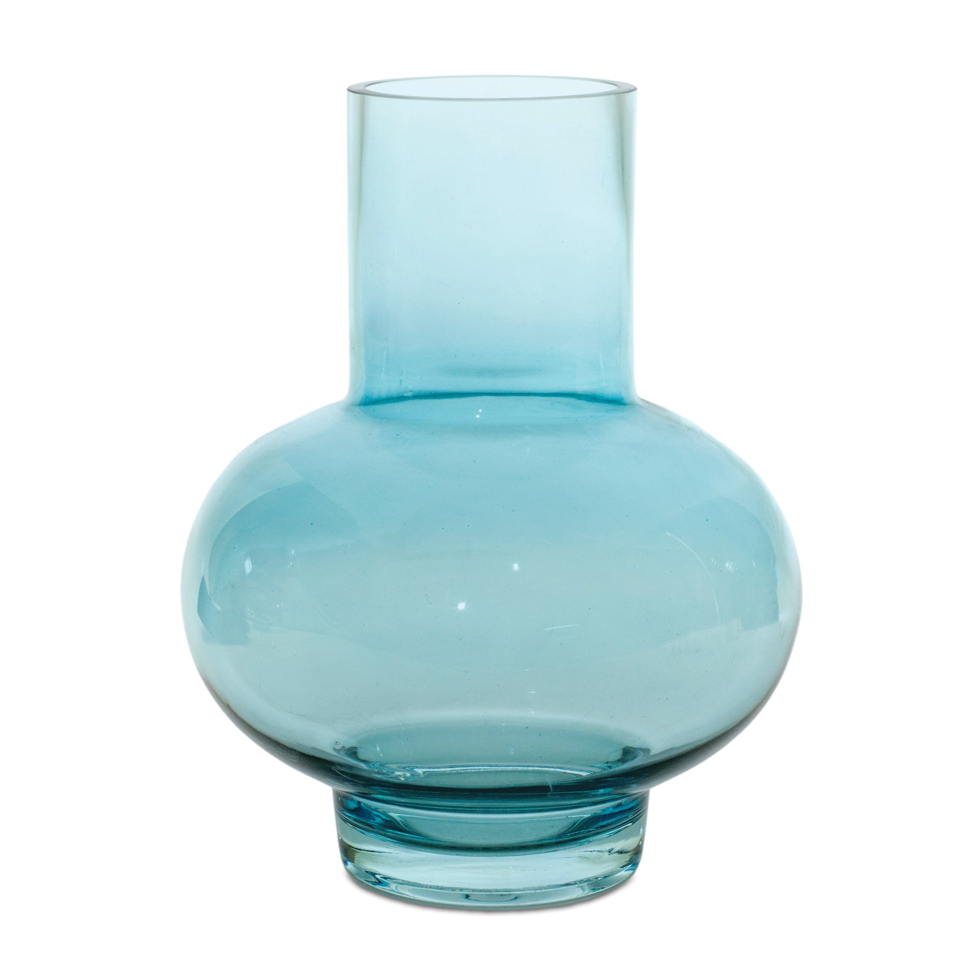 Vase 7"D x 9"H Glass